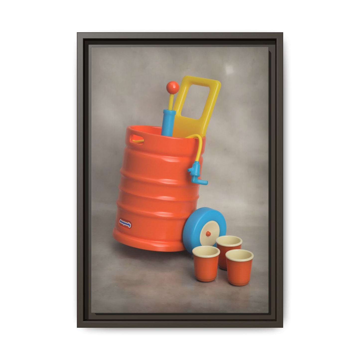 Keg Framed Canvas Gallery Wrap