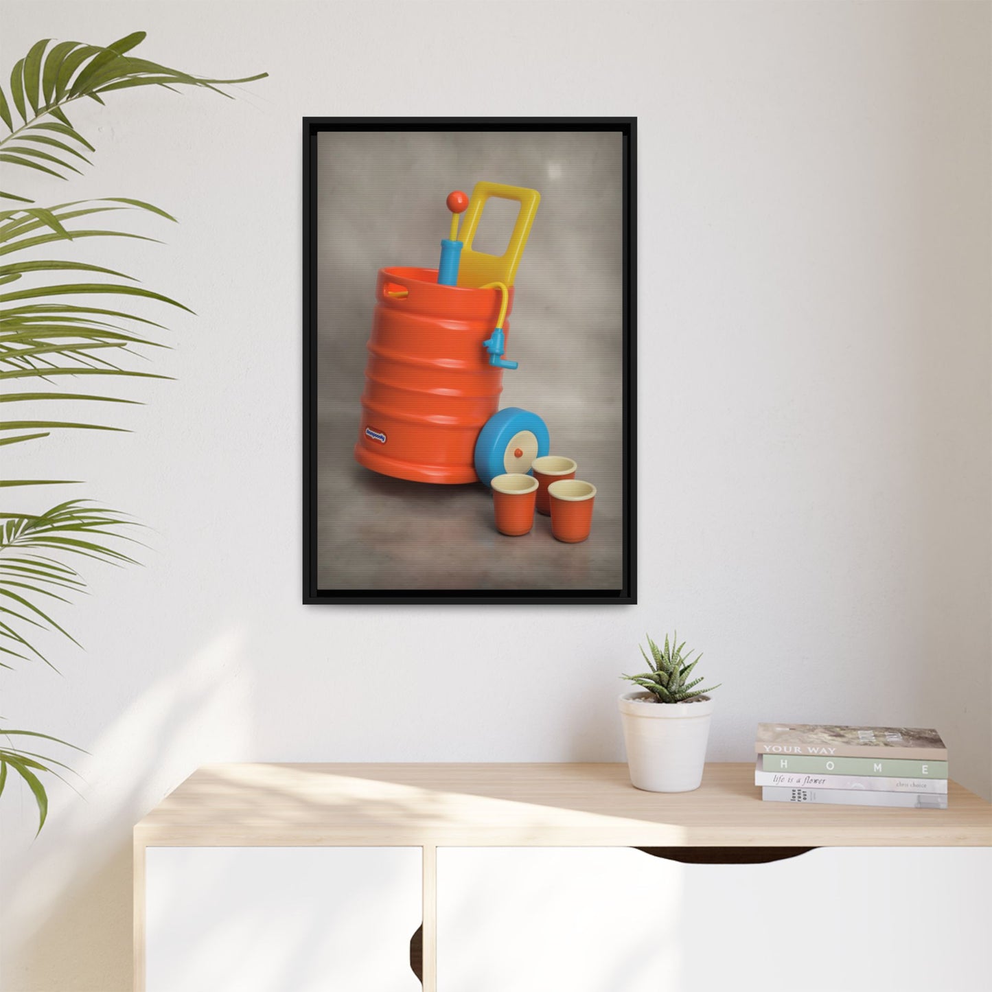 Keg Framed Canvas Gallery Wrap
