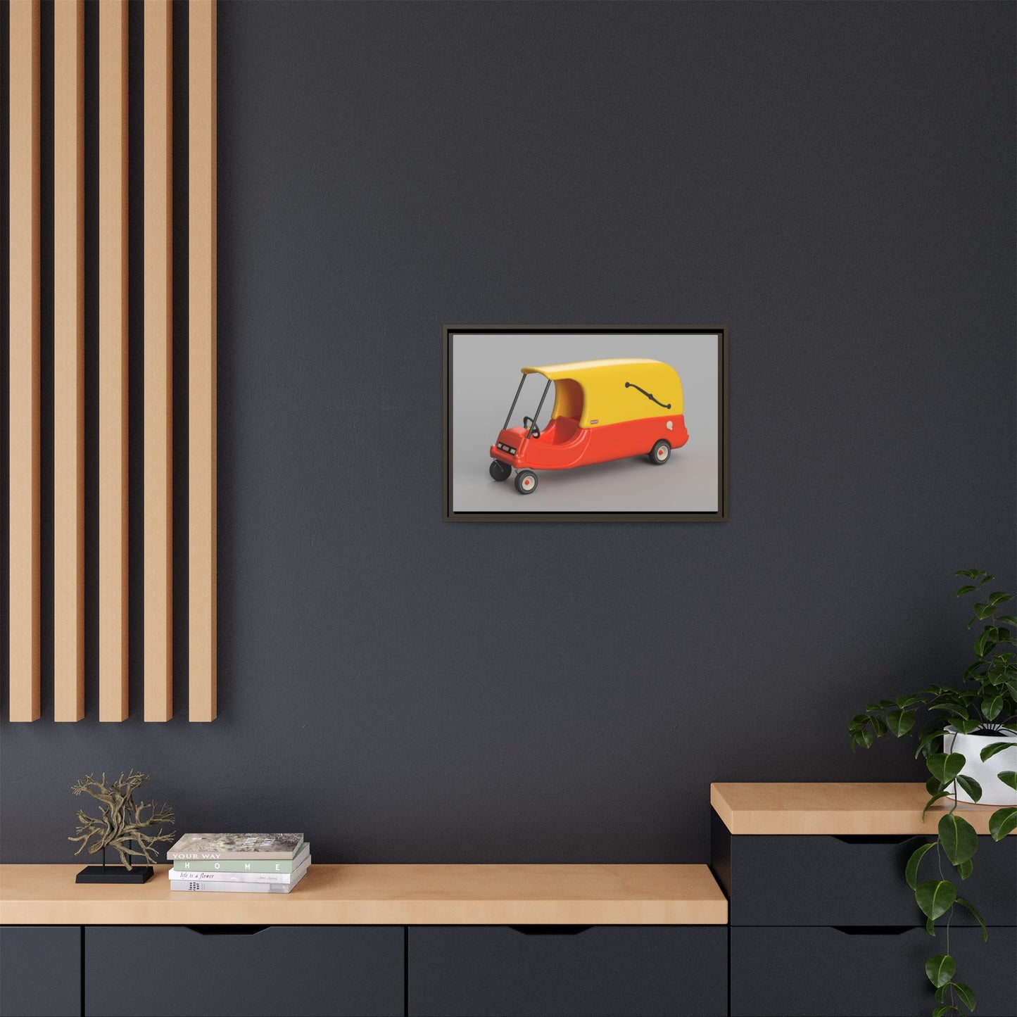 Cozy Hearse Framed Canvas Gallery Wrap