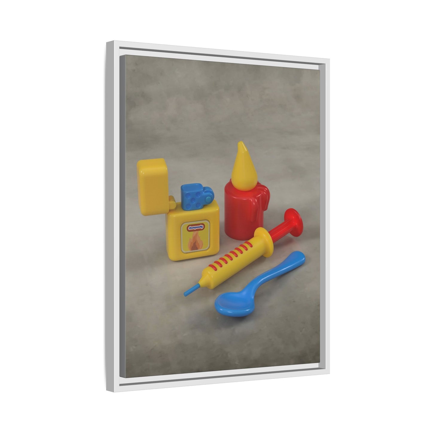 Heroin Framed Canvas Gallery Wrap