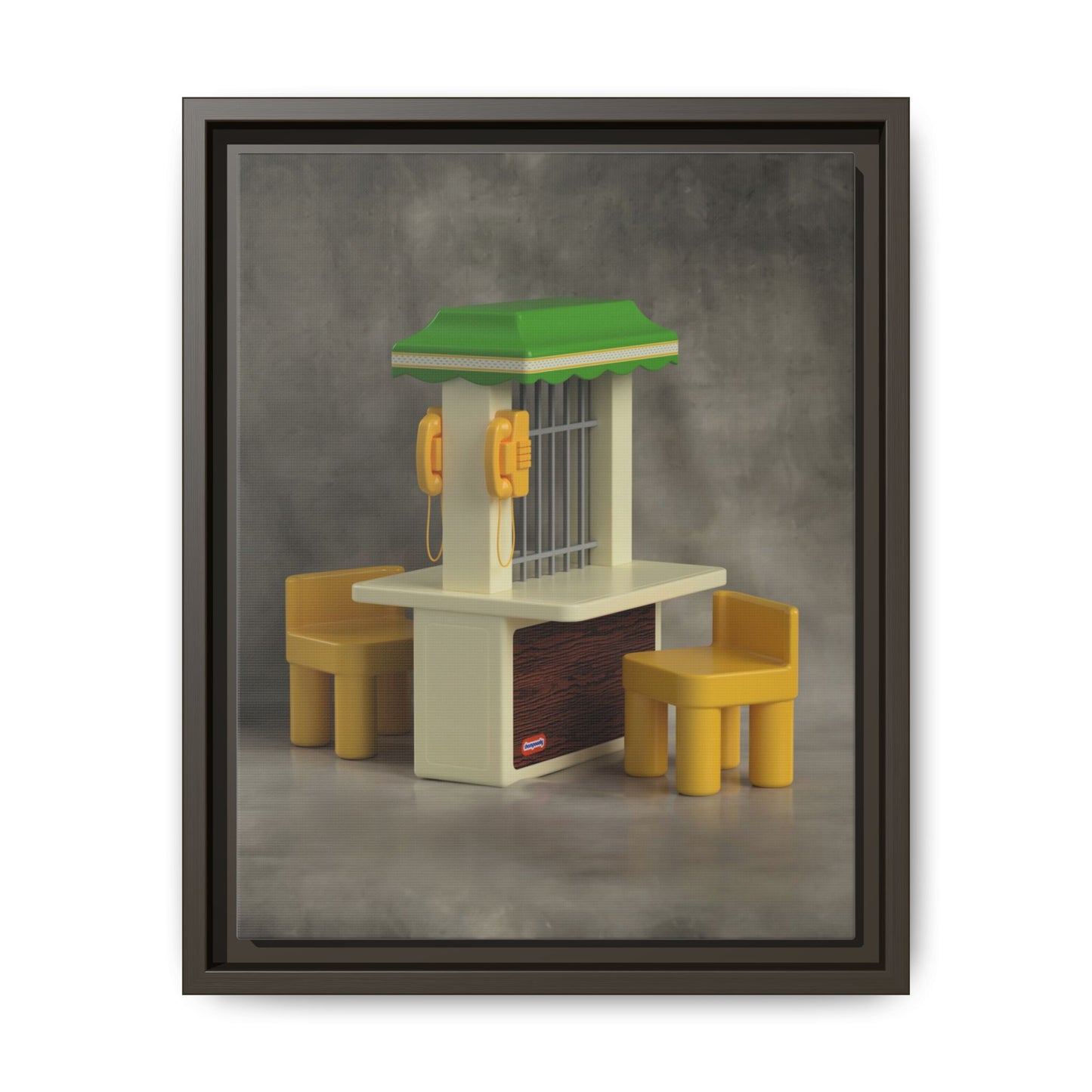 Visitation Booth Framed Canvas Gallery Wrap