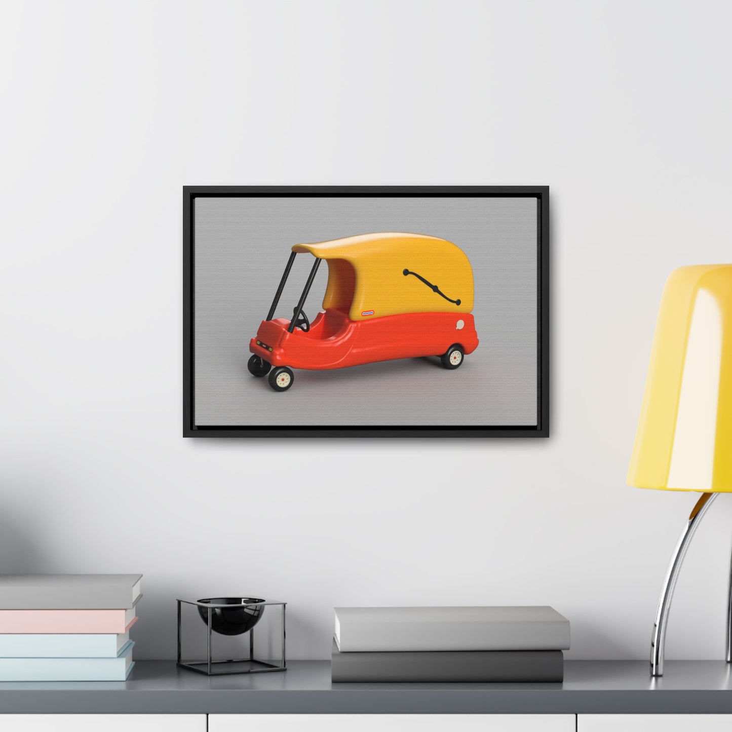 Cozy Hearse Framed Canvas Gallery Wrap
