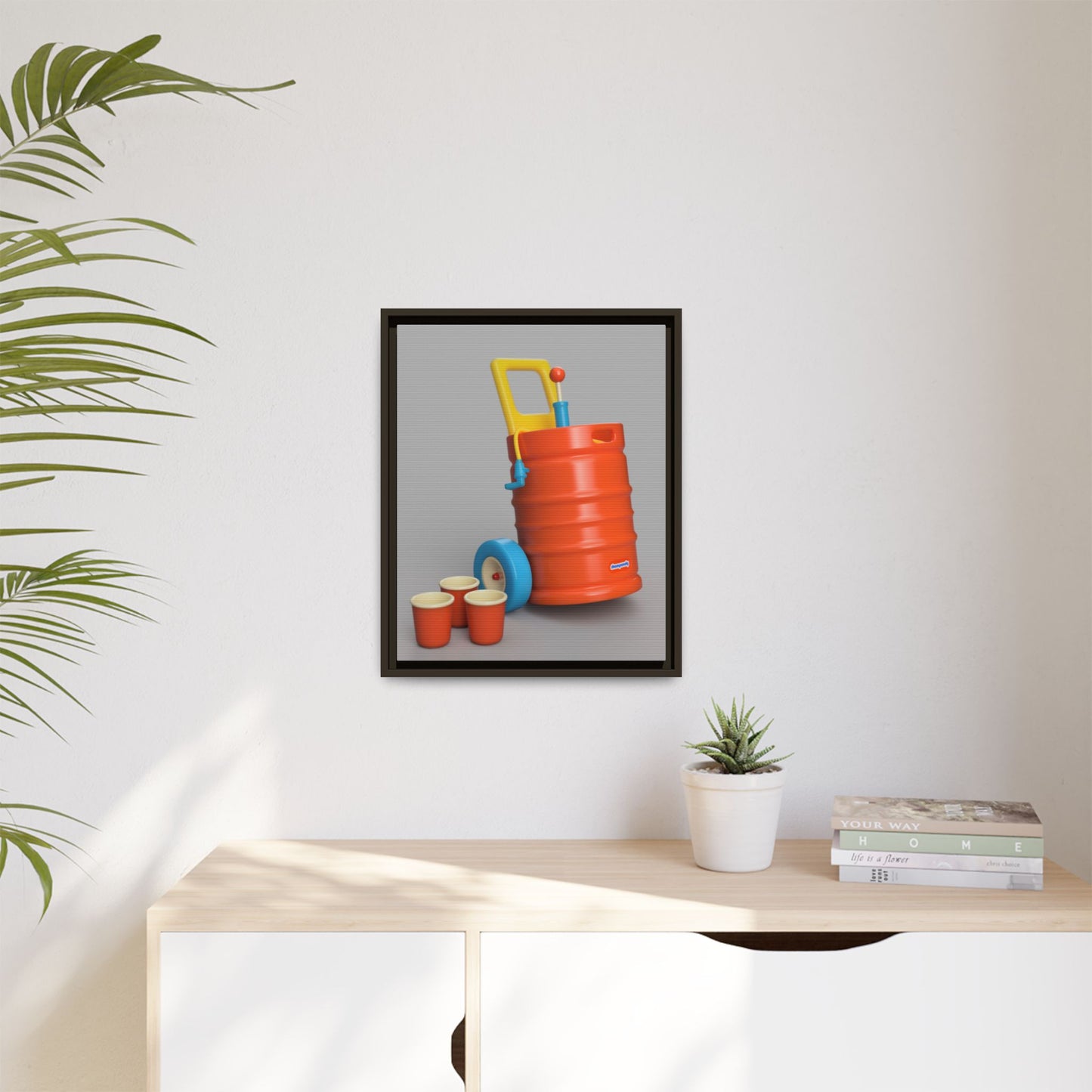 Keg Framed Canvas Gallery Wrap
