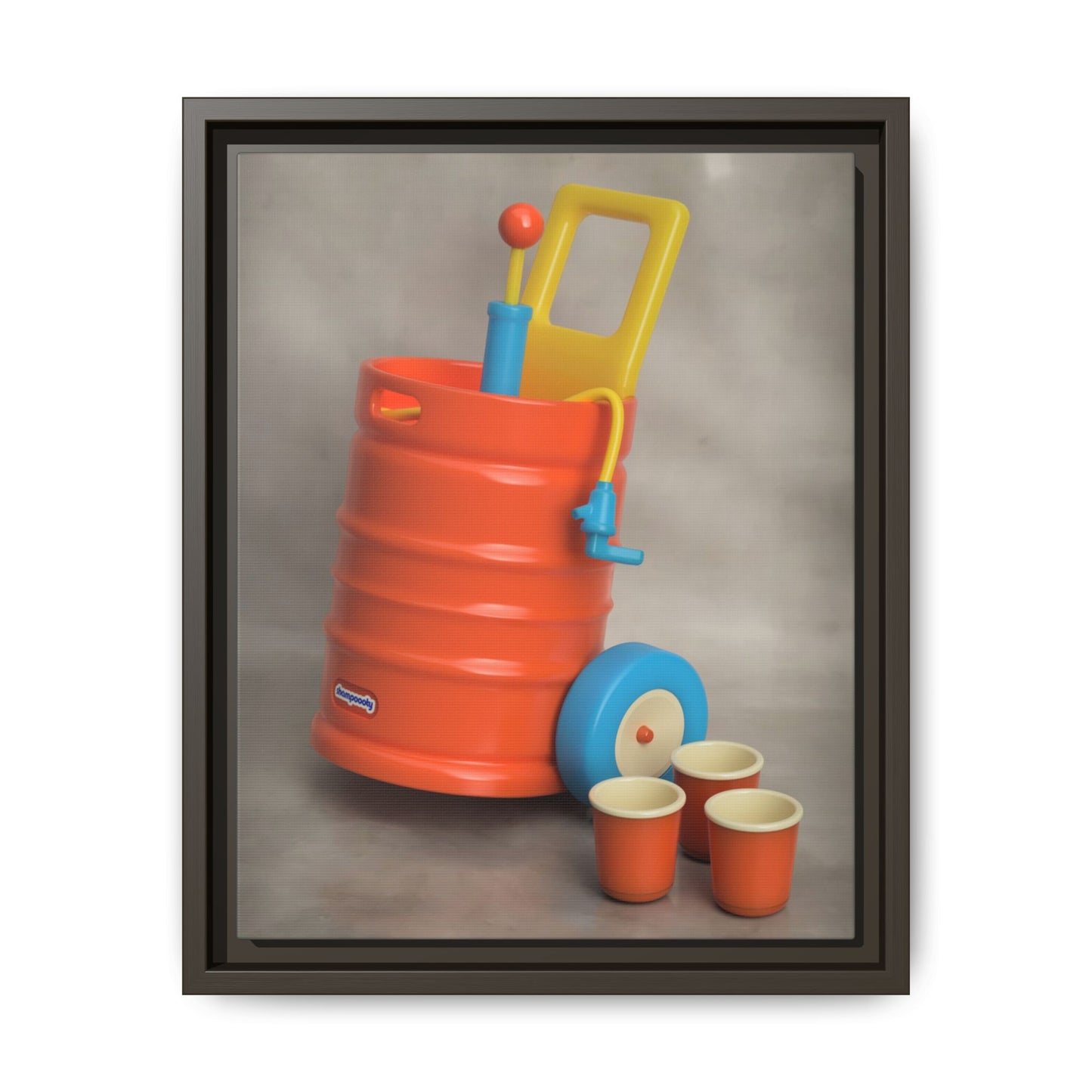 Keg Framed Canvas Gallery Wrap