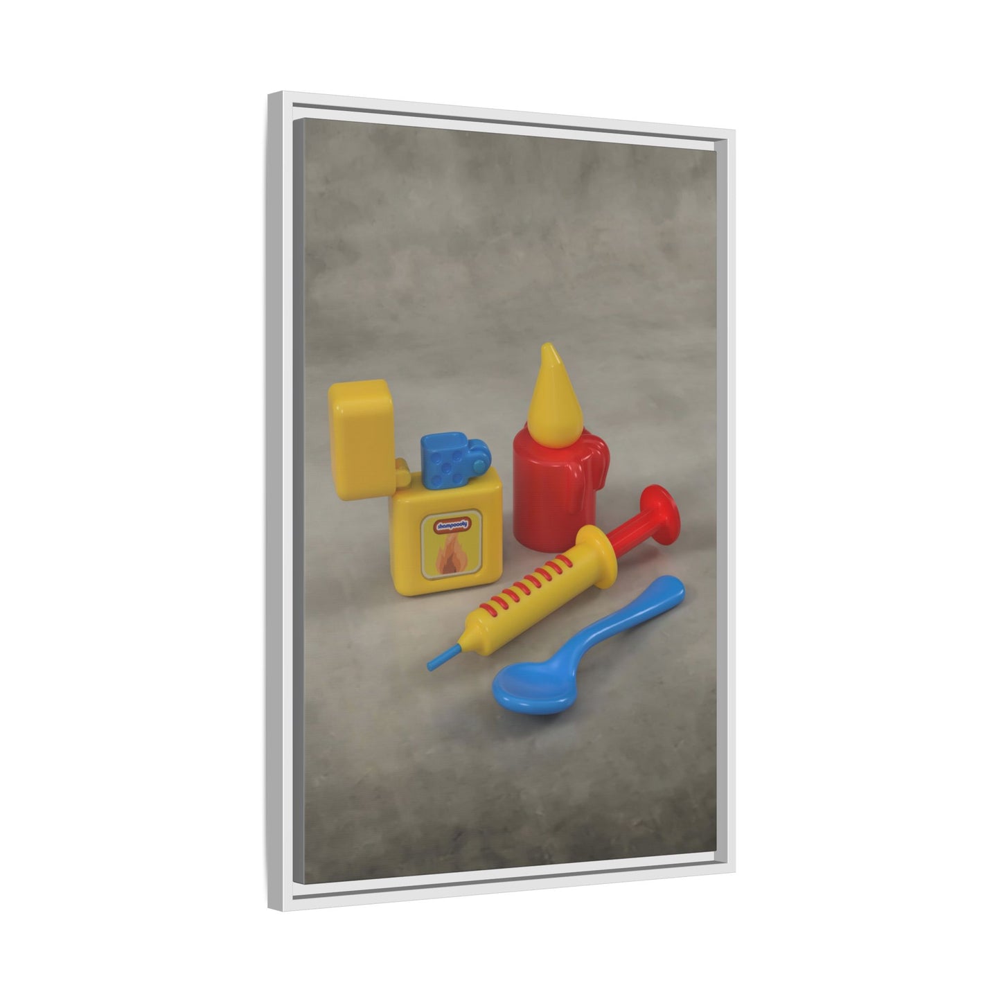Heroin Framed Canvas Gallery Wrap