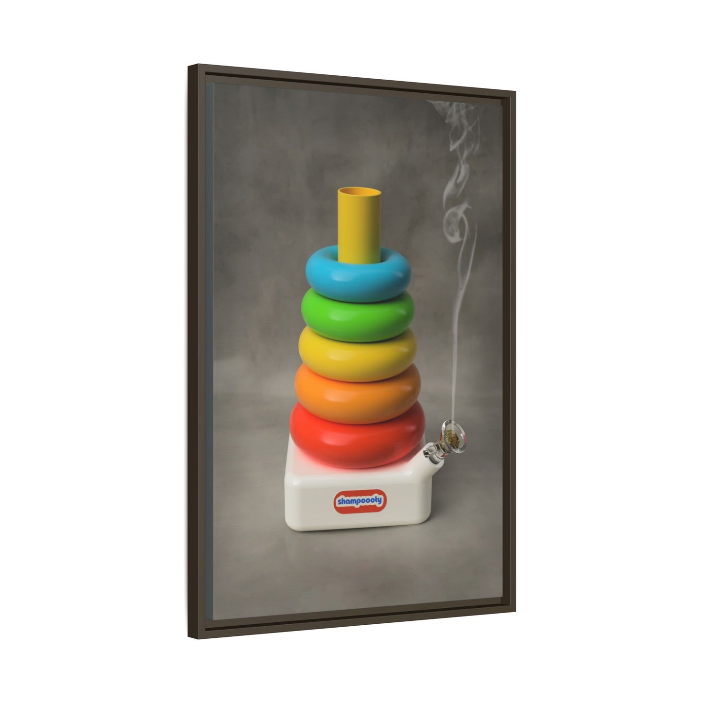 Happy Bubbler Framed Gallery Canvas Wrap