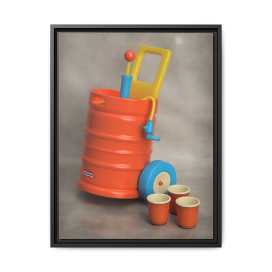 Keg Framed Canvas Gallery Wrap