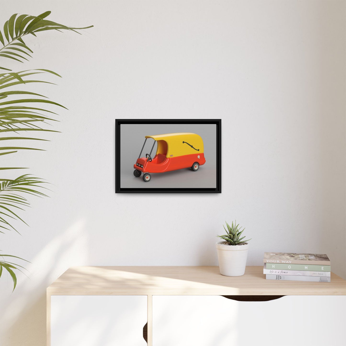 Cozy Hearse Framed Canvas Gallery Wrap