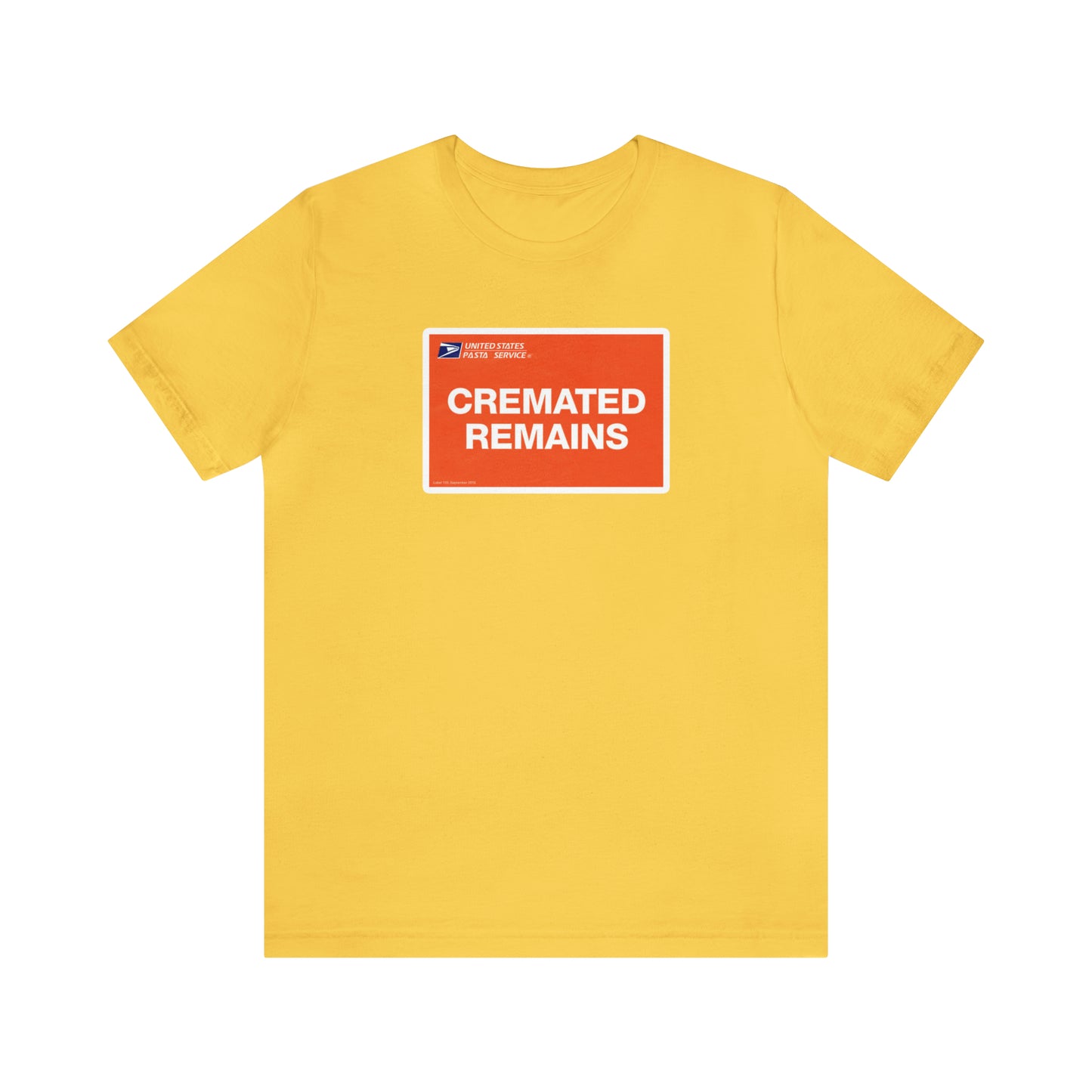 T-shirt restes incinérés