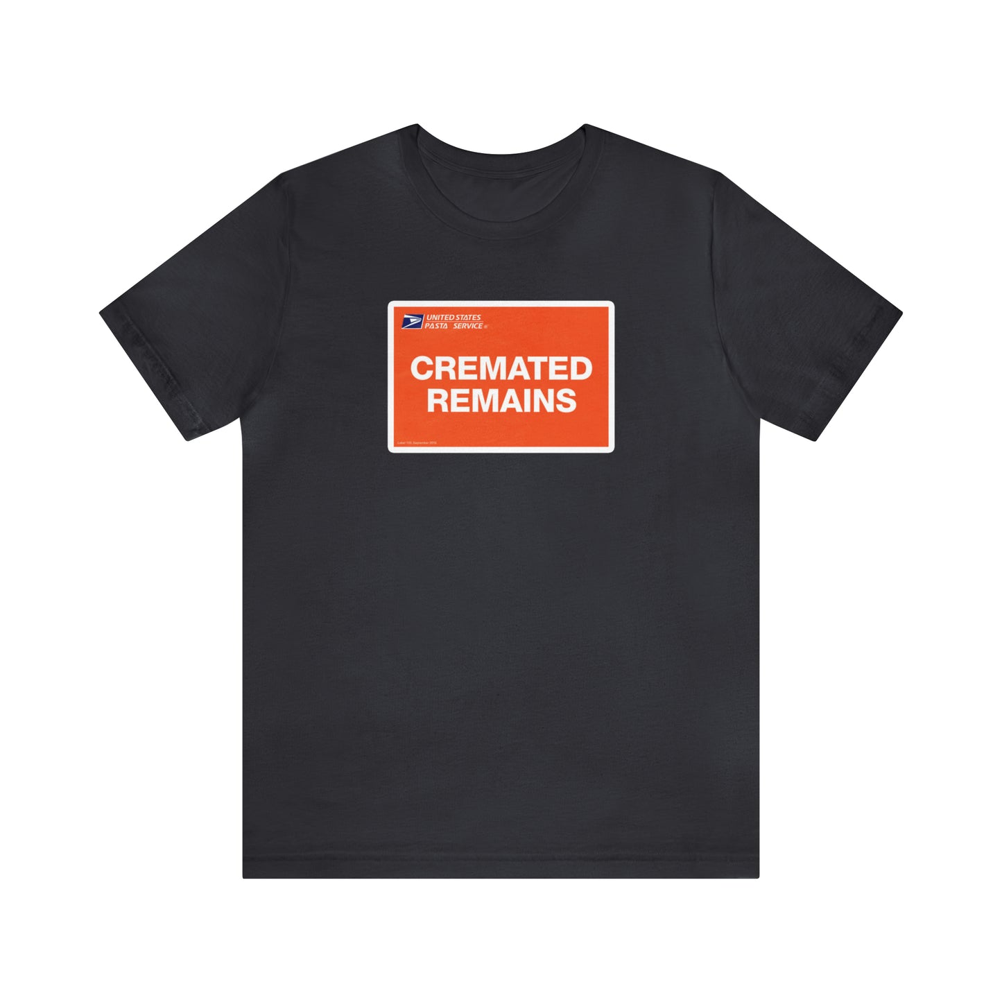 T-shirt restes incinérés