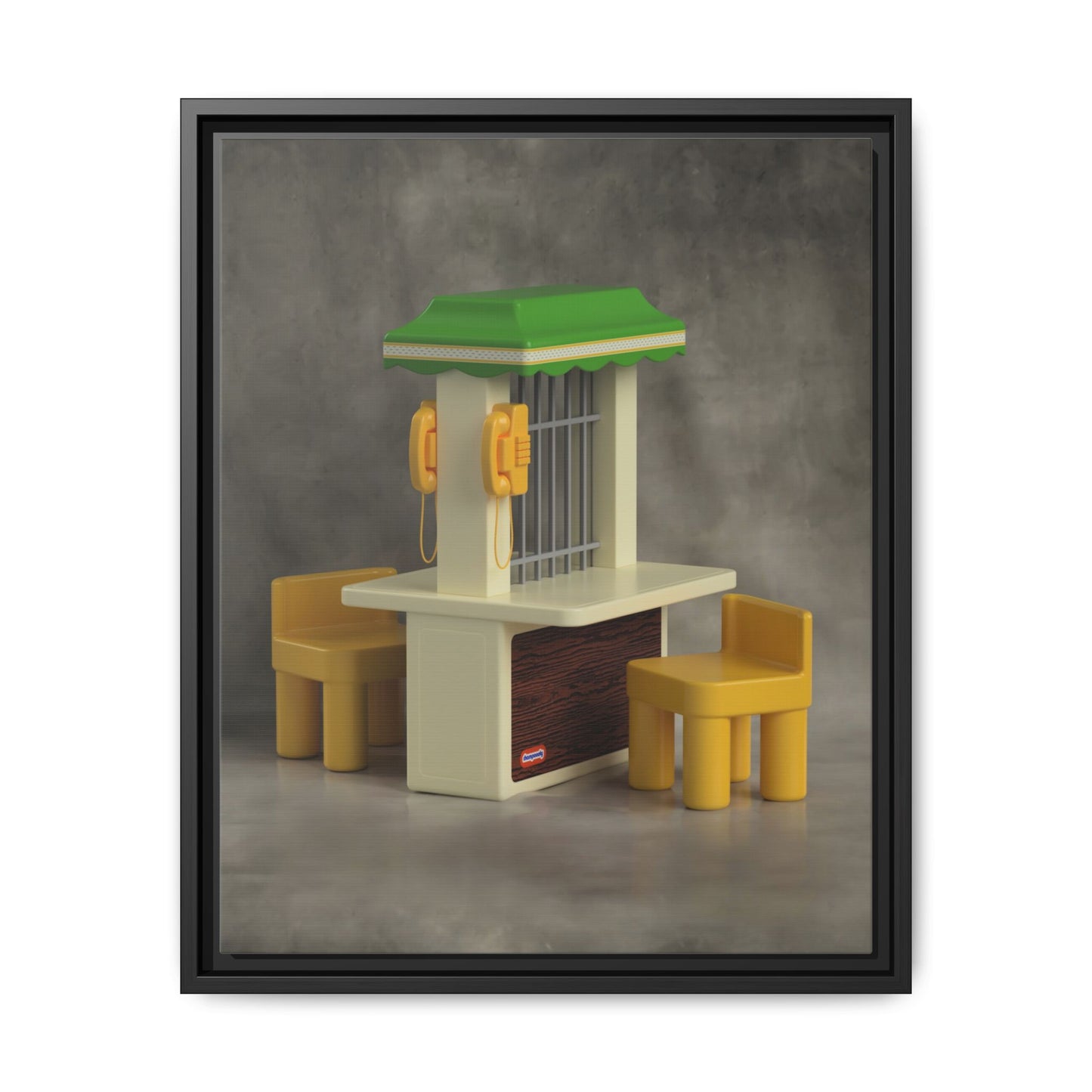 Visitation Booth Framed Canvas Gallery Wrap