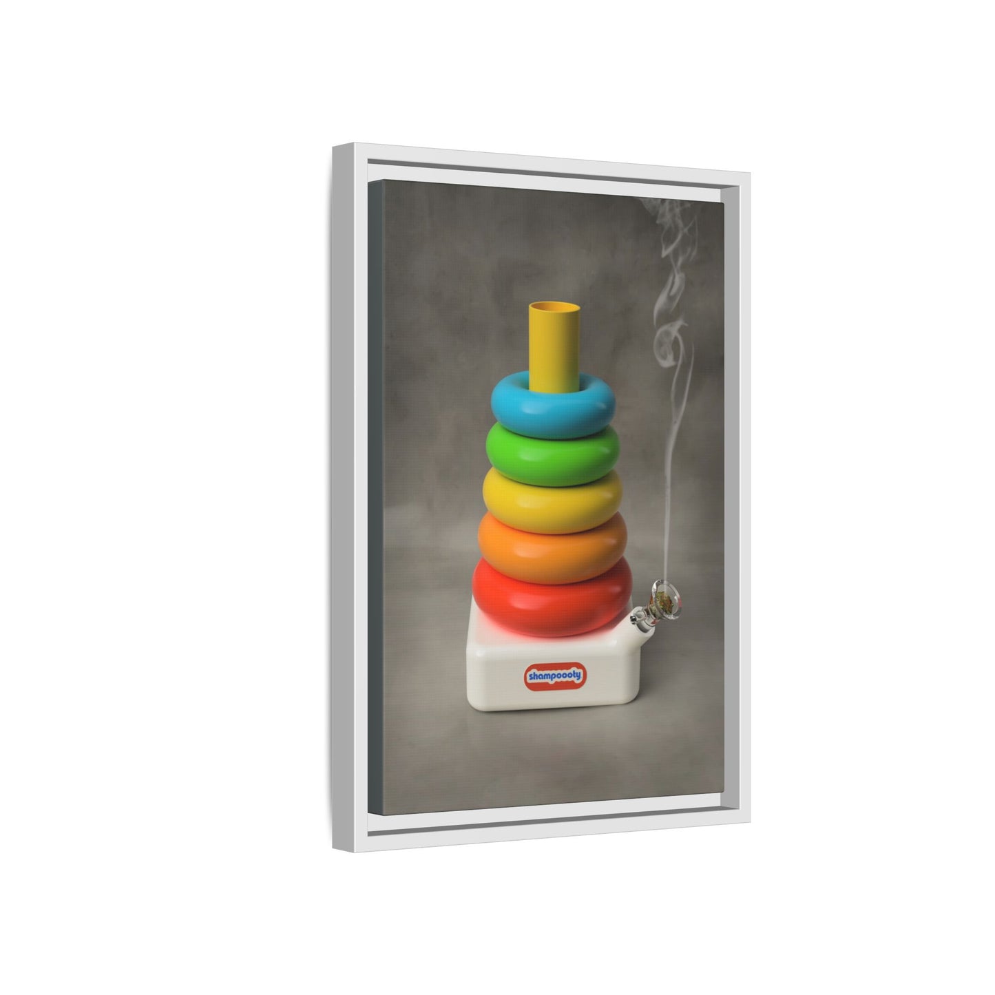 Happy Bubbler Framed Gallery Canvas Wrap