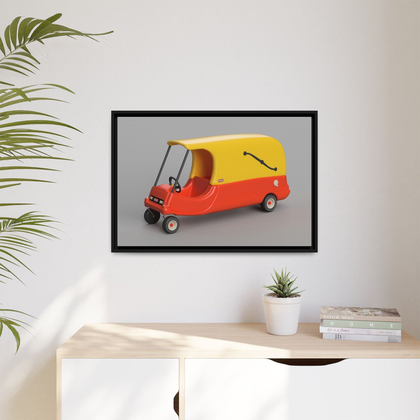 Cozy Hearse Framed Canvas Gallery Wrap