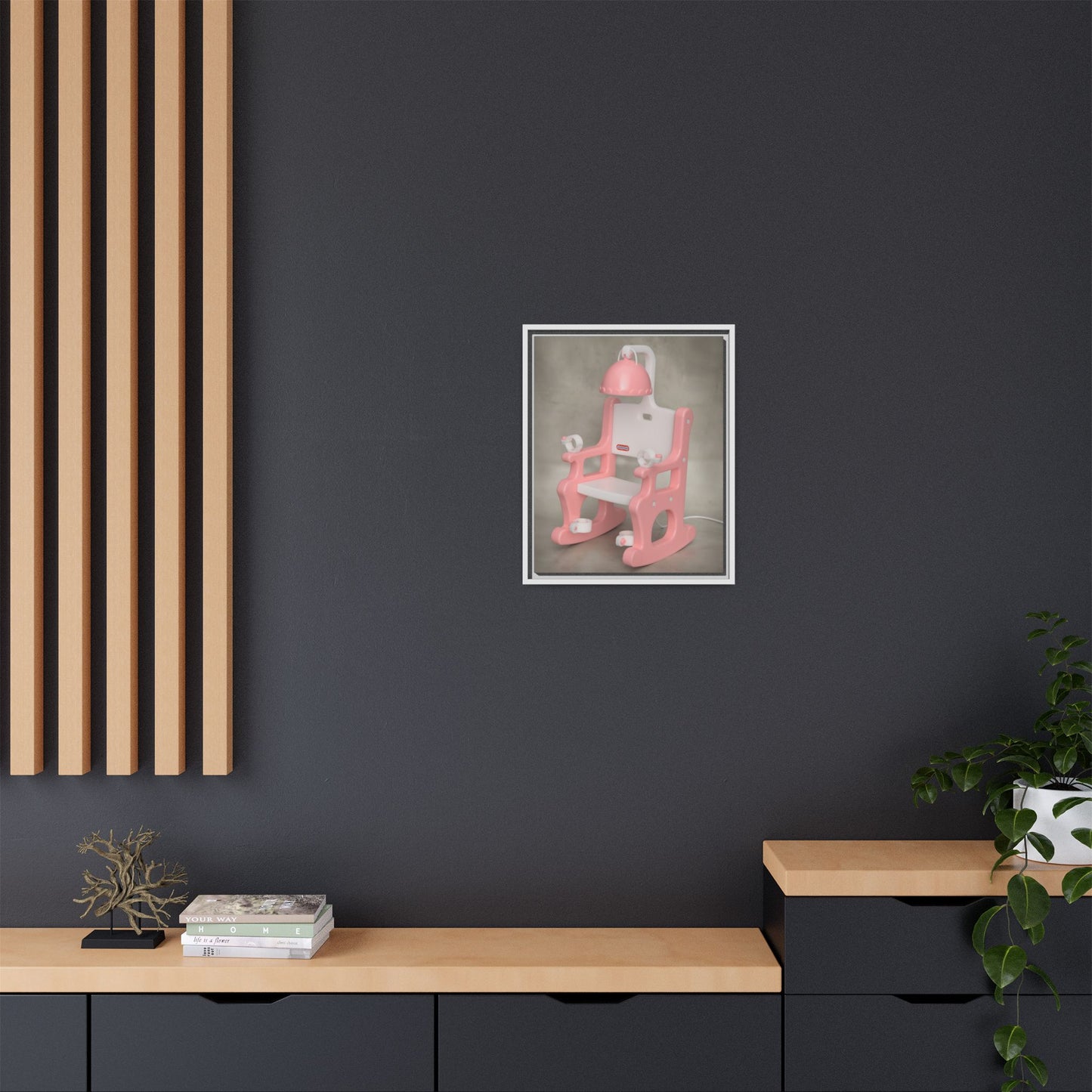Electric Chair Framed Canvas Gallery Wrap