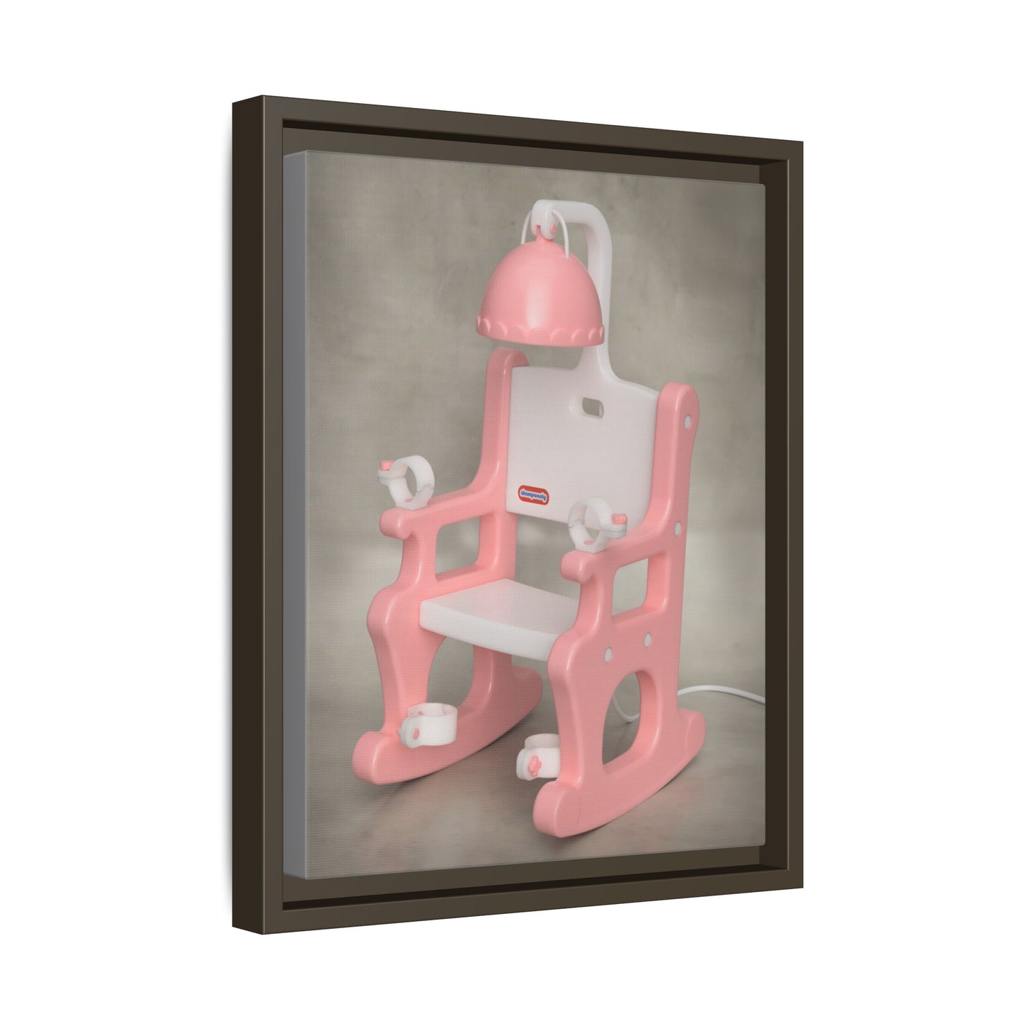 Electric Chair Framed Canvas Gallery Wrap