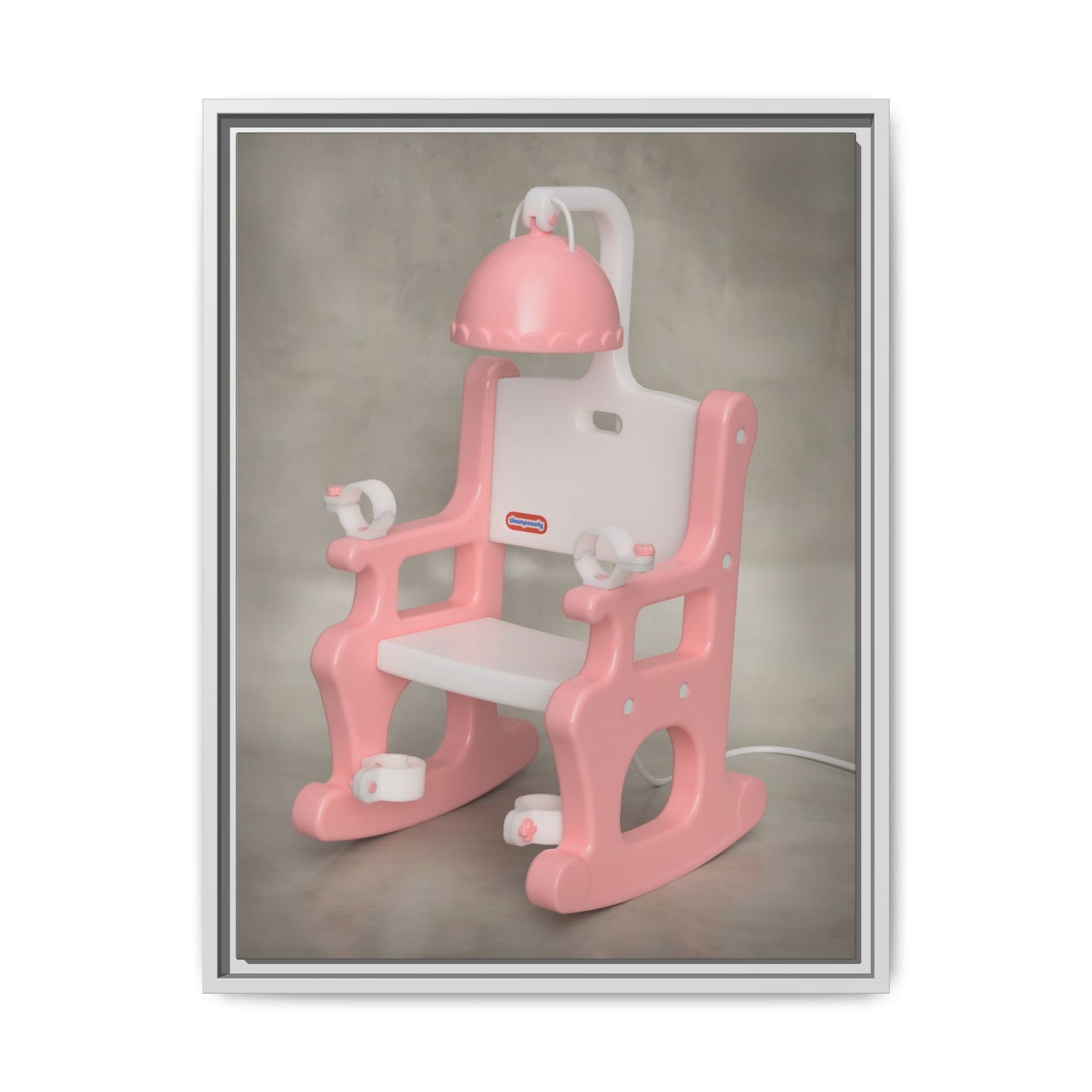 Electric Chair Framed Canvas Gallery Wrap