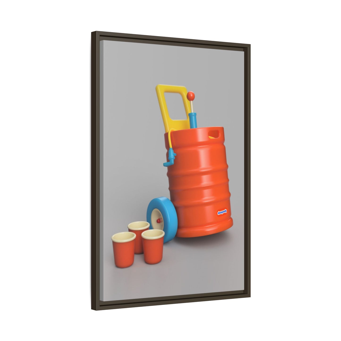 Keg Framed Canvas Gallery Wrap