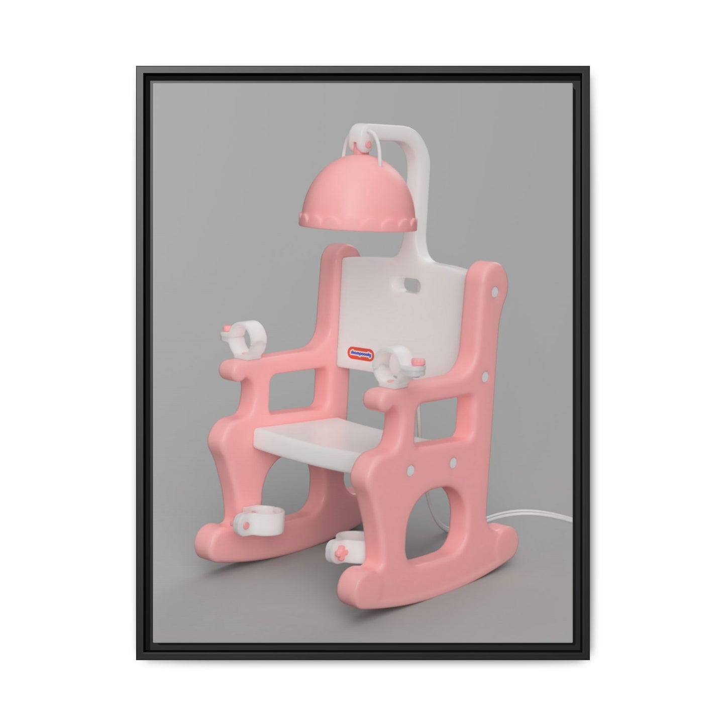 Electric Chair Framed Canvas Gallery Wrap