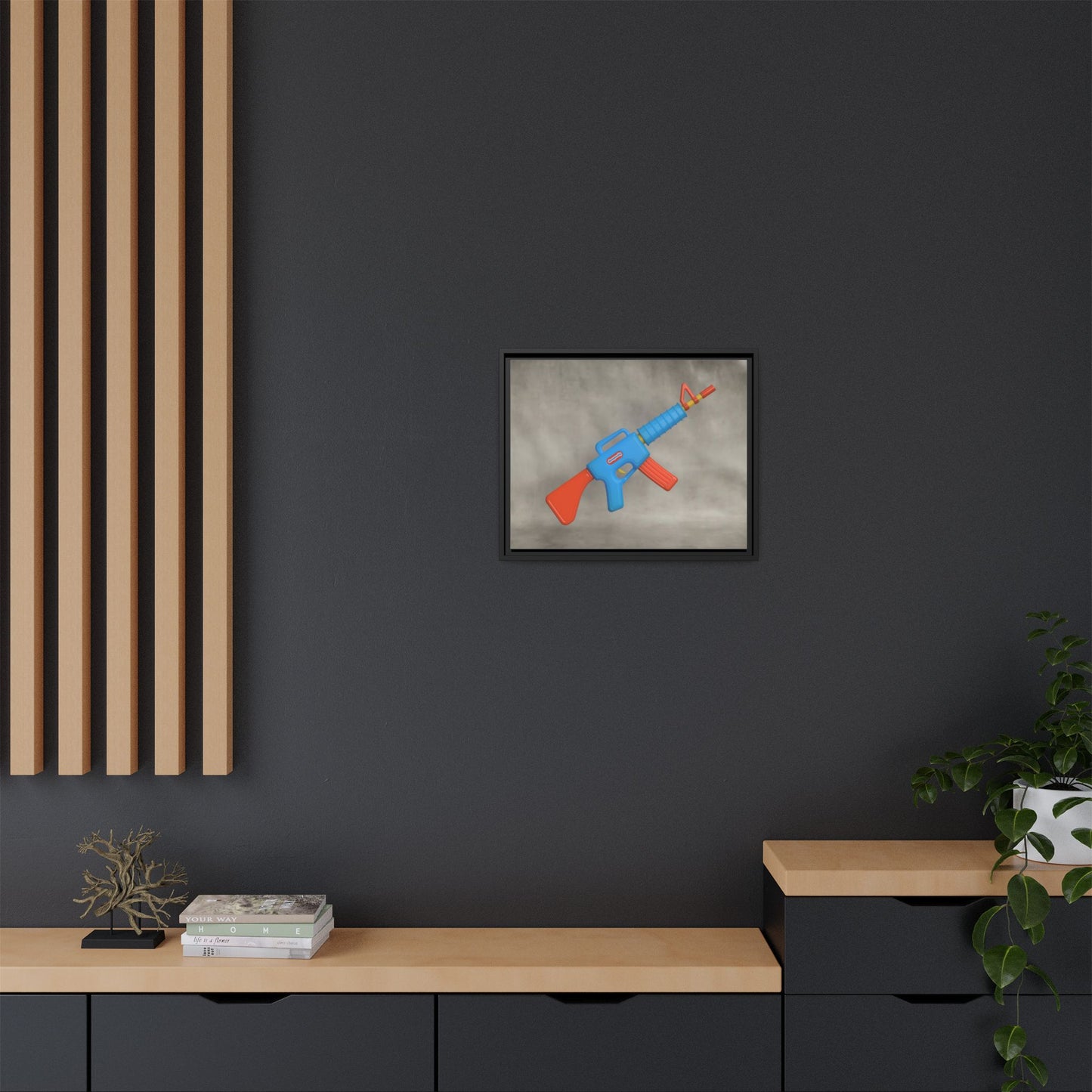 AR-15 Framed Canvas Gallery Wrap