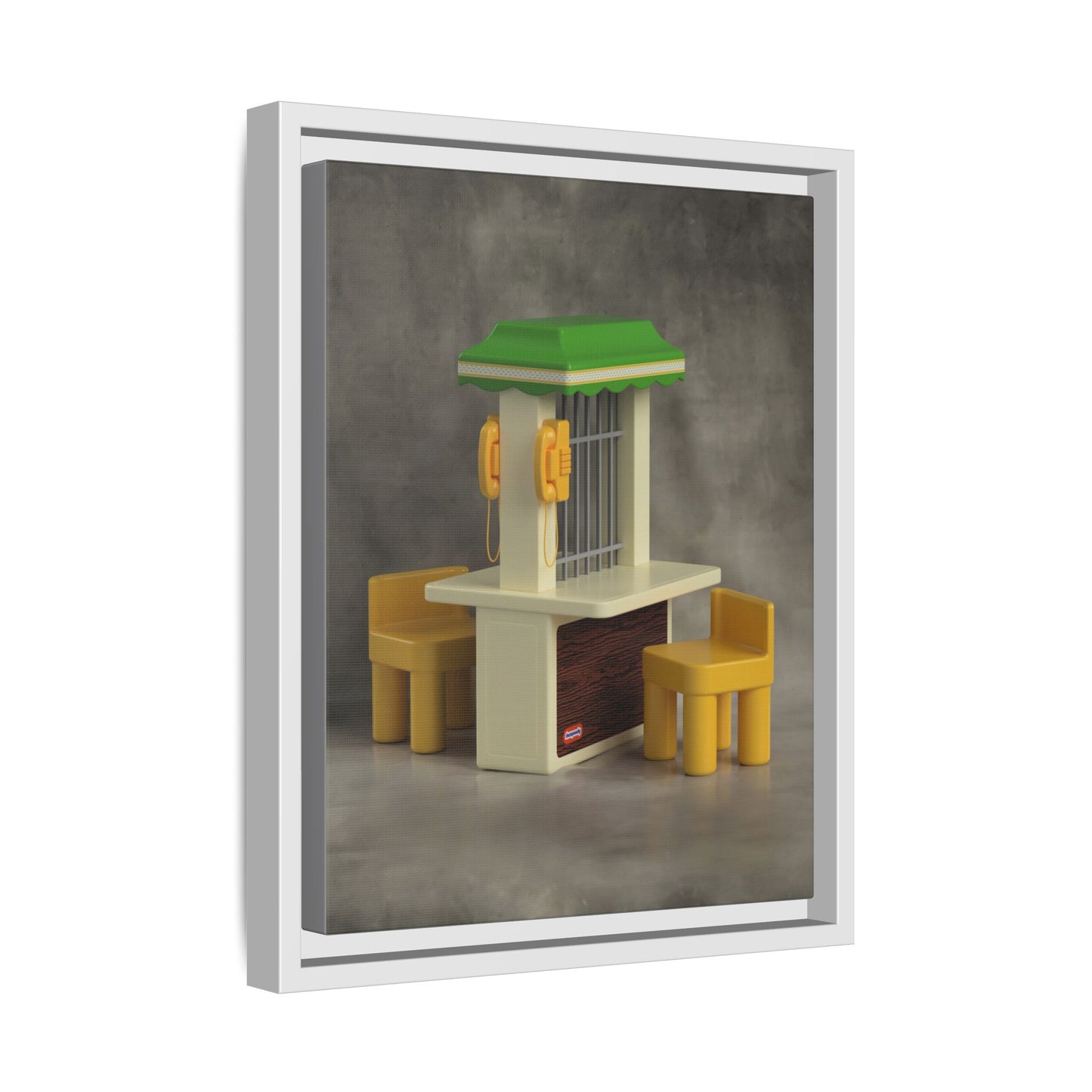 Visitation Booth Framed Canvas Gallery Wrap