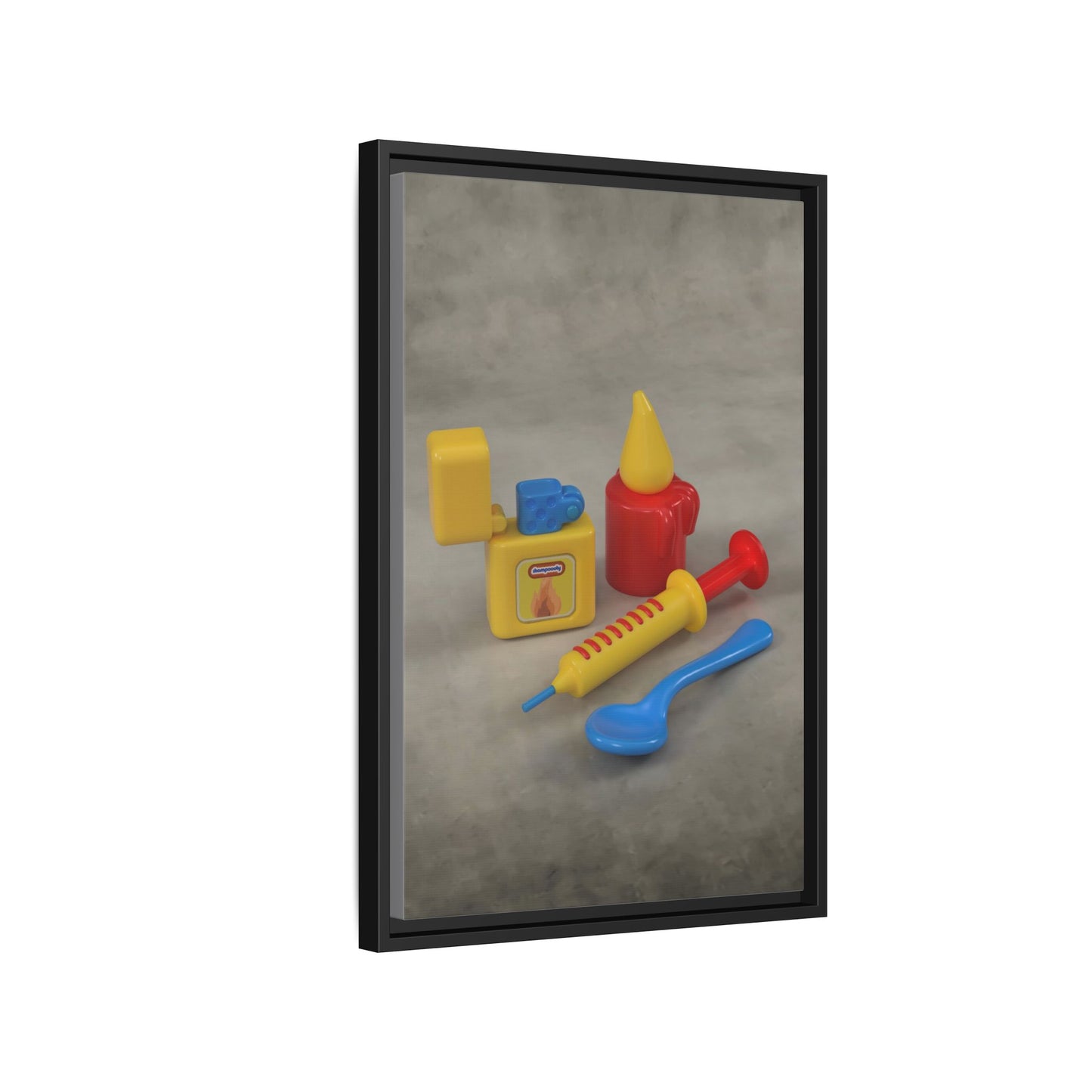 Heroin Framed Canvas Gallery Wrap