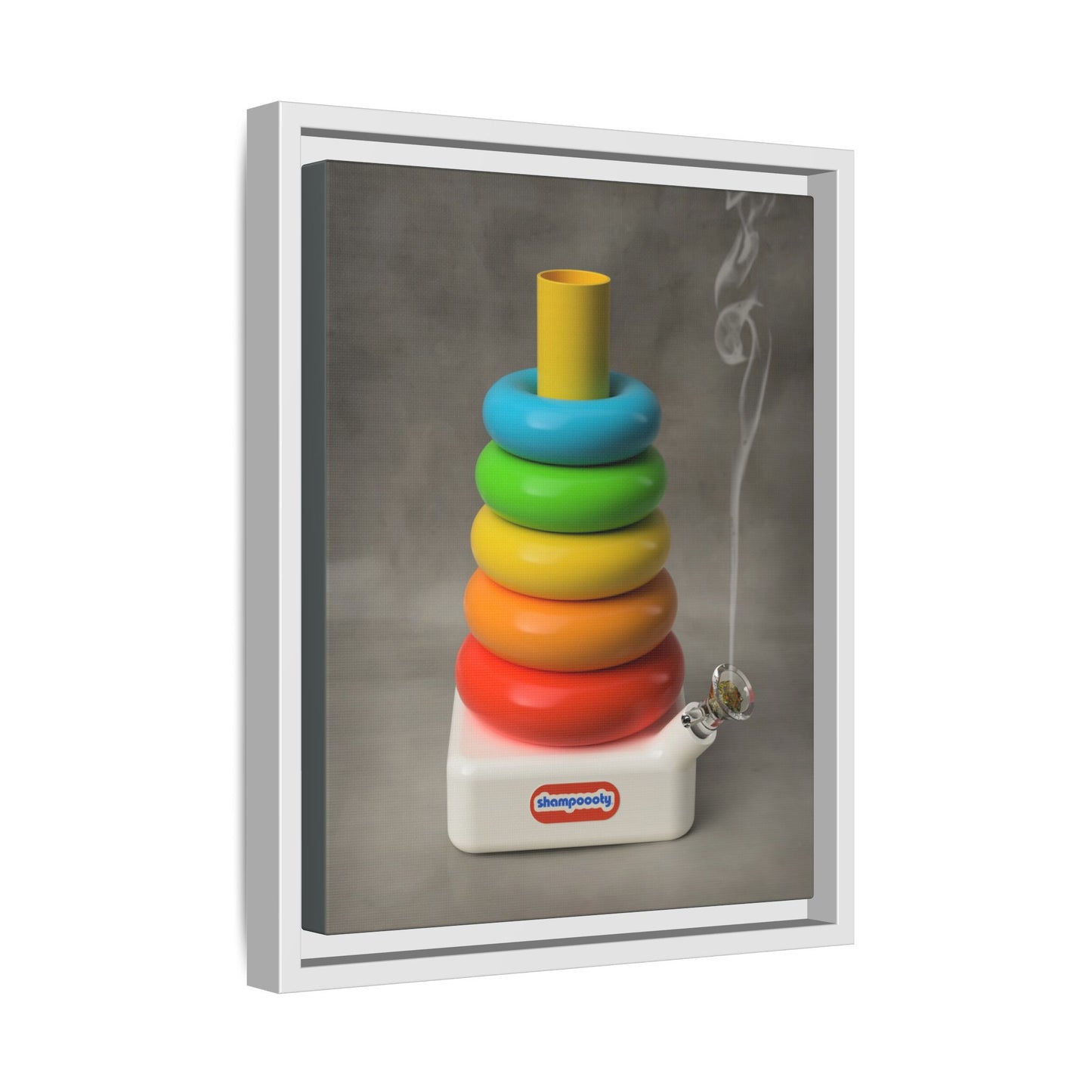 Happy Bubbler Framed Gallery Canvas Wrap