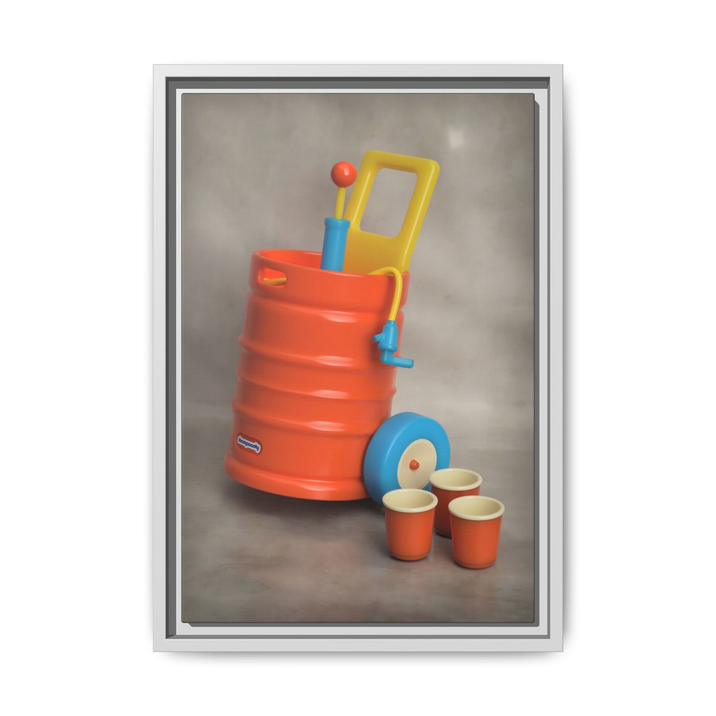 Keg Framed Canvas Gallery Wrap