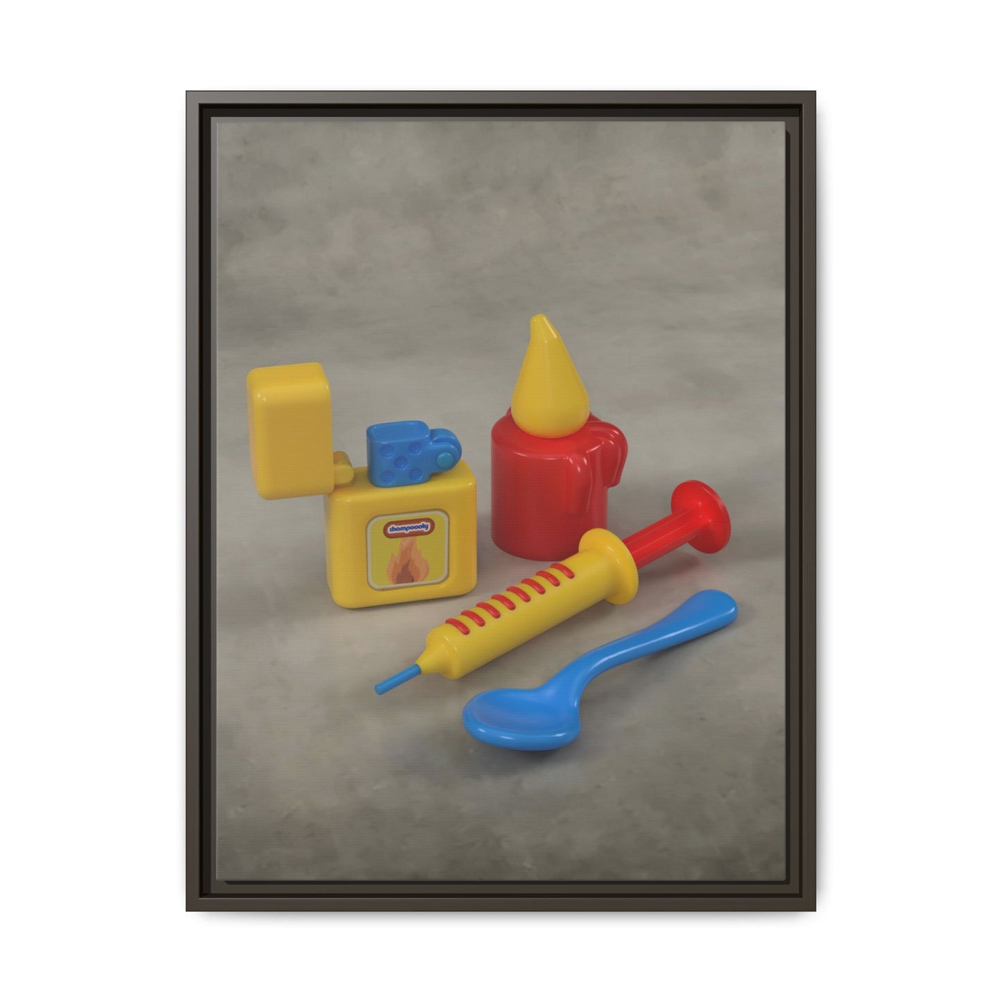 Heroin Framed Canvas Gallery Wrap