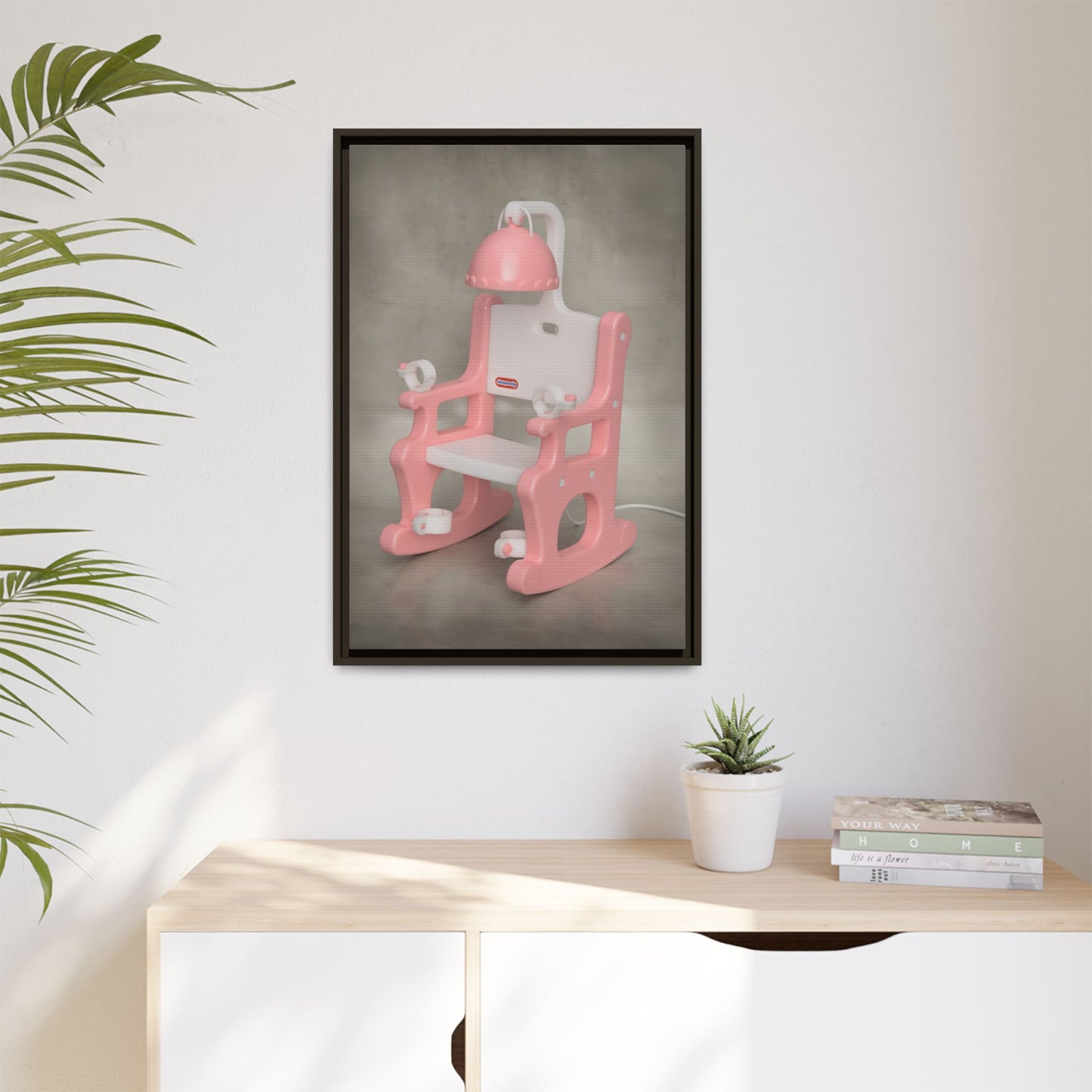 Electric Chair Framed Canvas Gallery Wrap