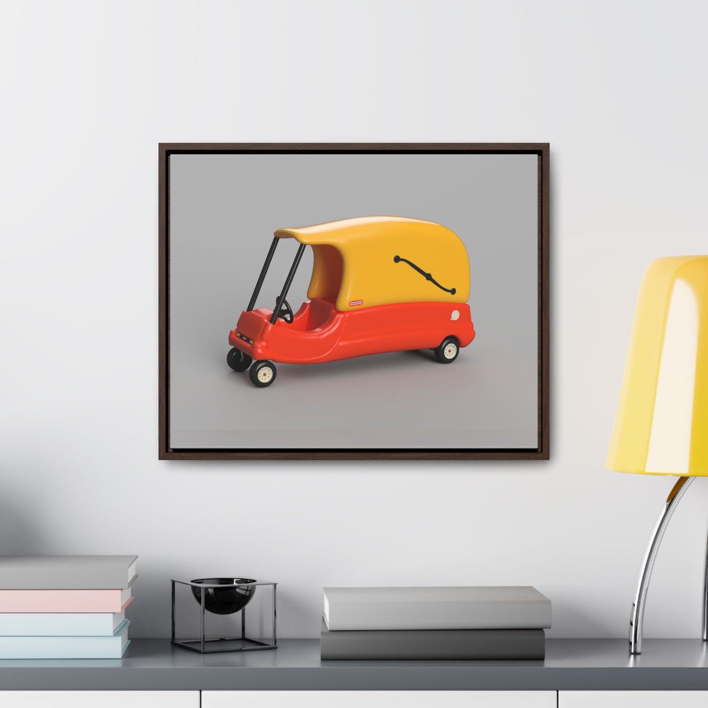 Cozy Hearse Framed Canvas Gallery Wrap