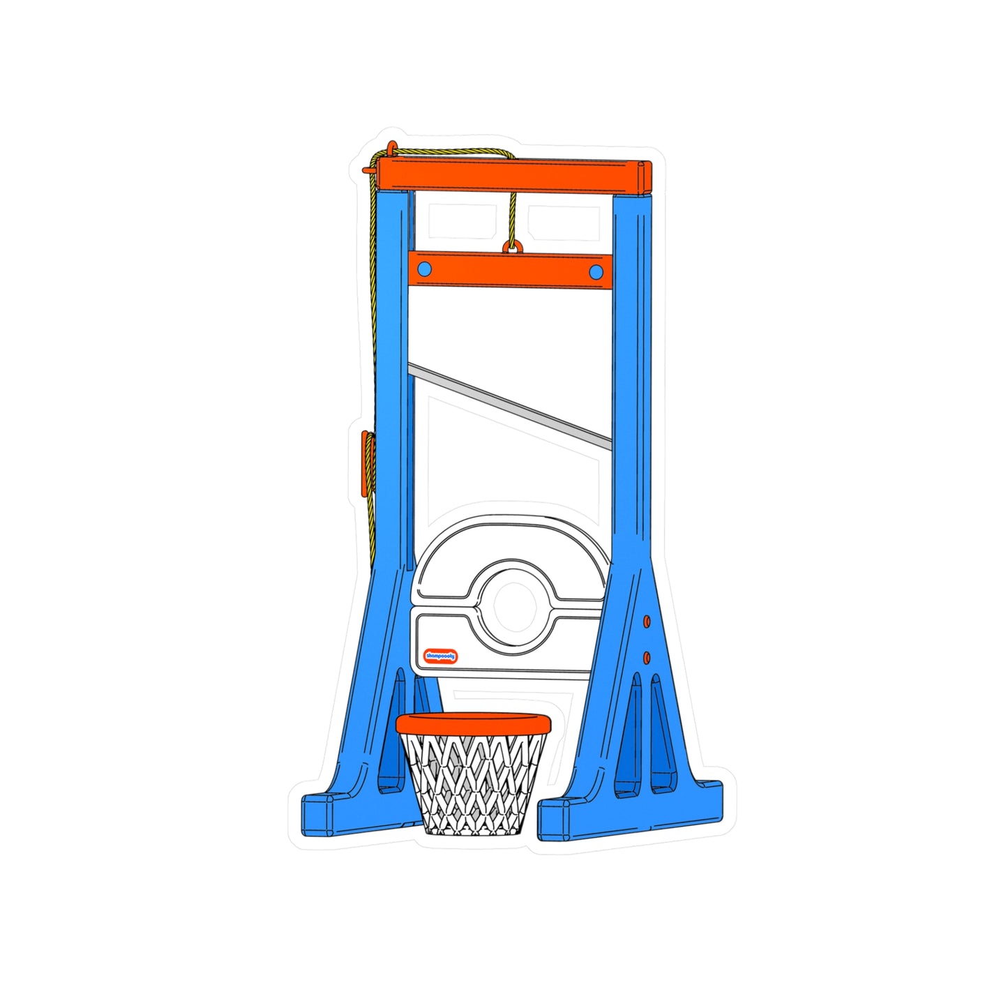 Guillotine Vinyl Sticker