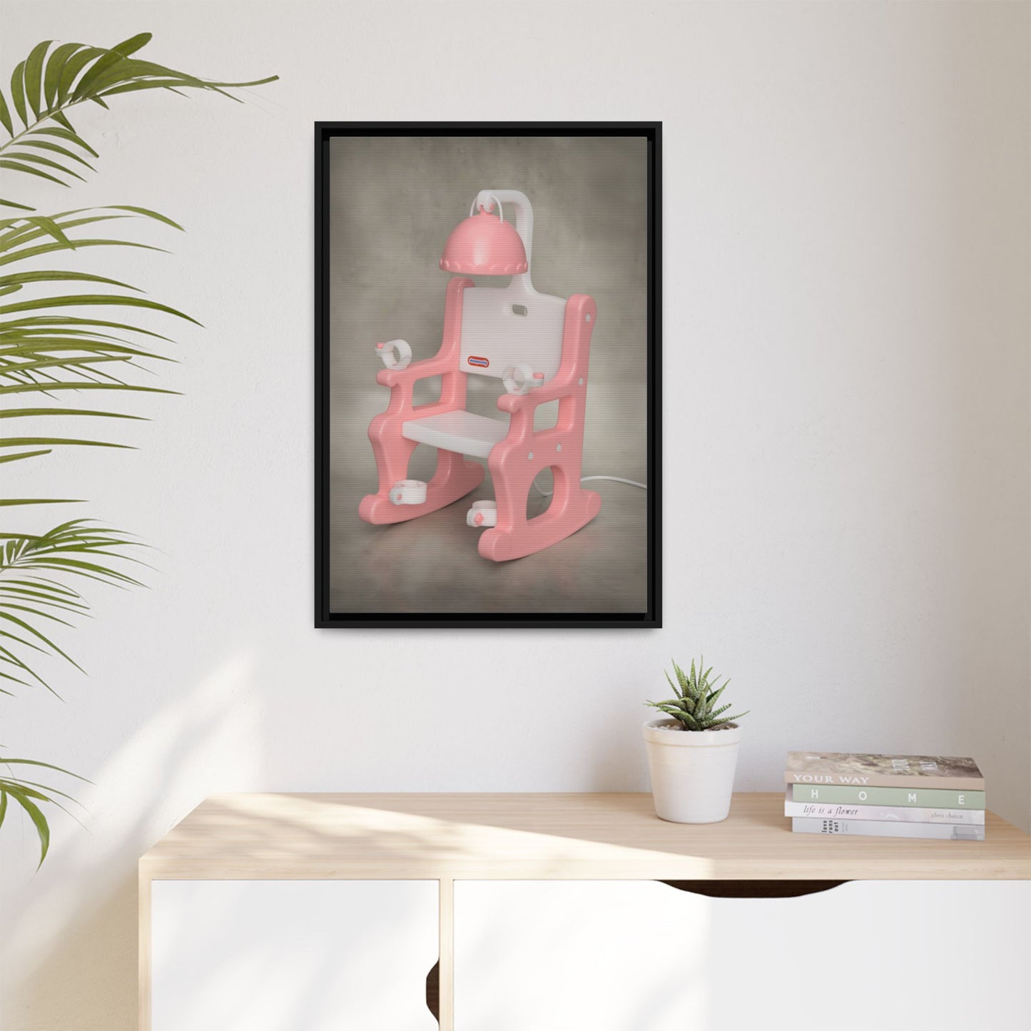Electric Chair Framed Canvas Gallery Wrap