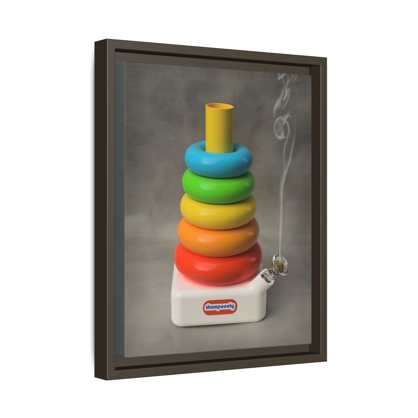 Happy Bubbler Framed Gallery Canvas Wrap