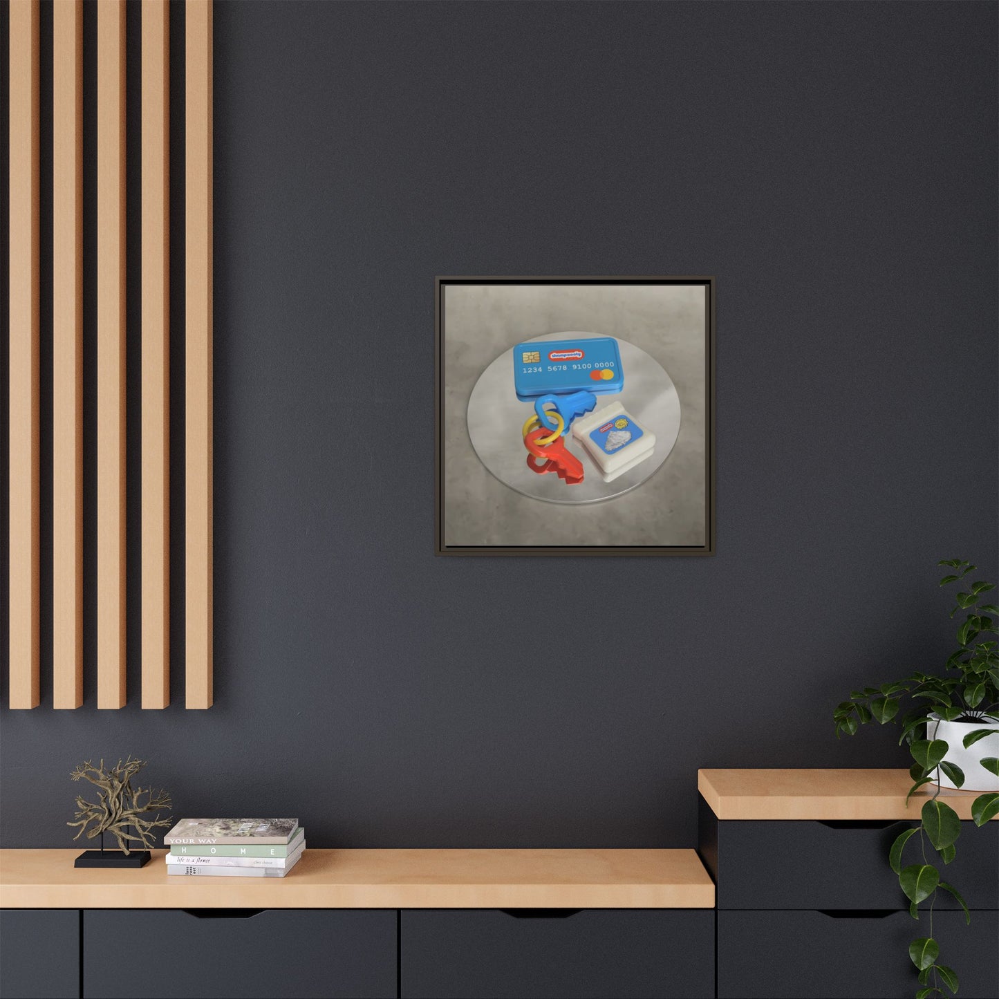 Cocaine Framed Gallery Canvas Wrap