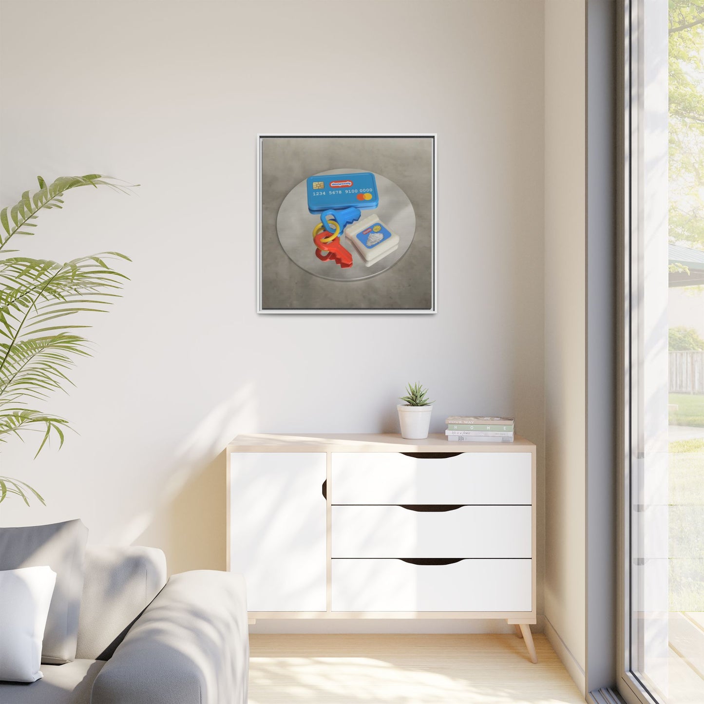 Cocaine Framed Gallery Canvas Wrap