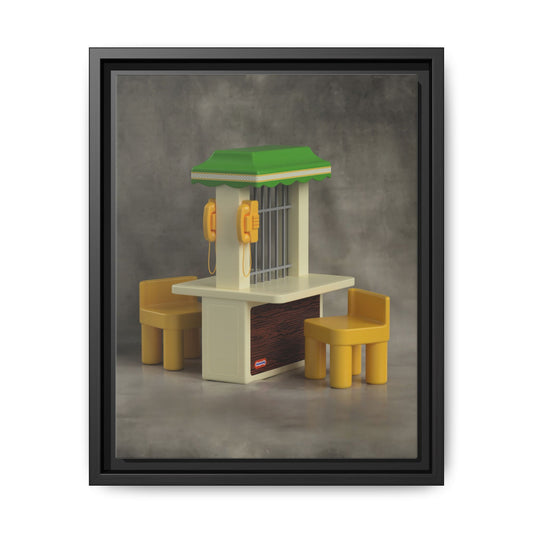 Visitation Booth Framed Canvas Gallery Wrap