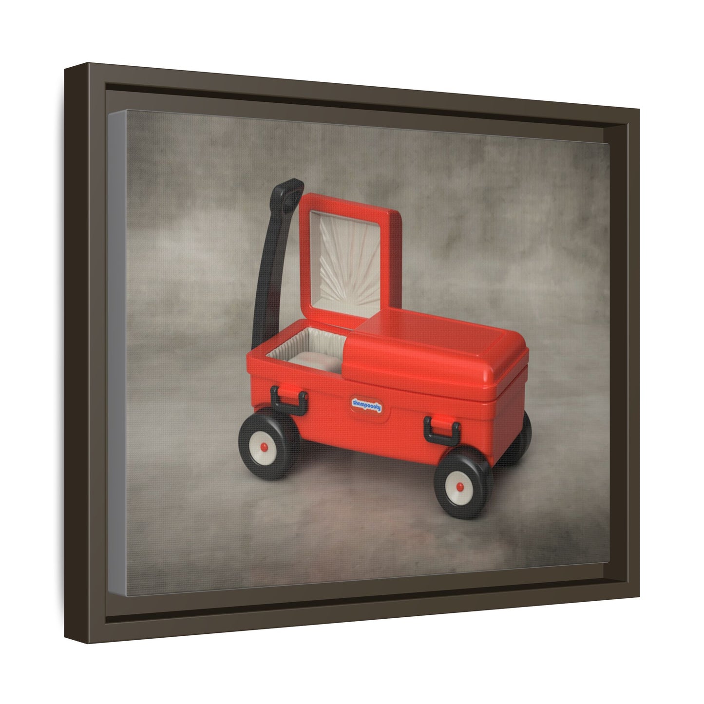 Casket Wagon Framed Canvas Gallery Wrap