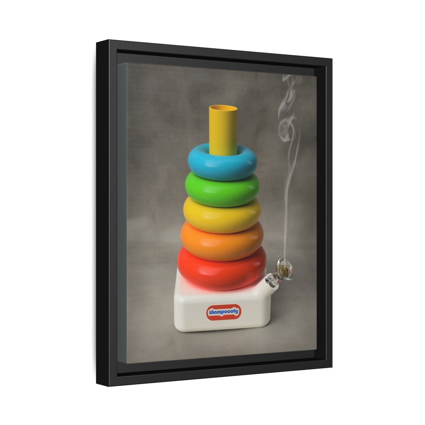 Happy Bubbler Framed Gallery Canvas Wrap