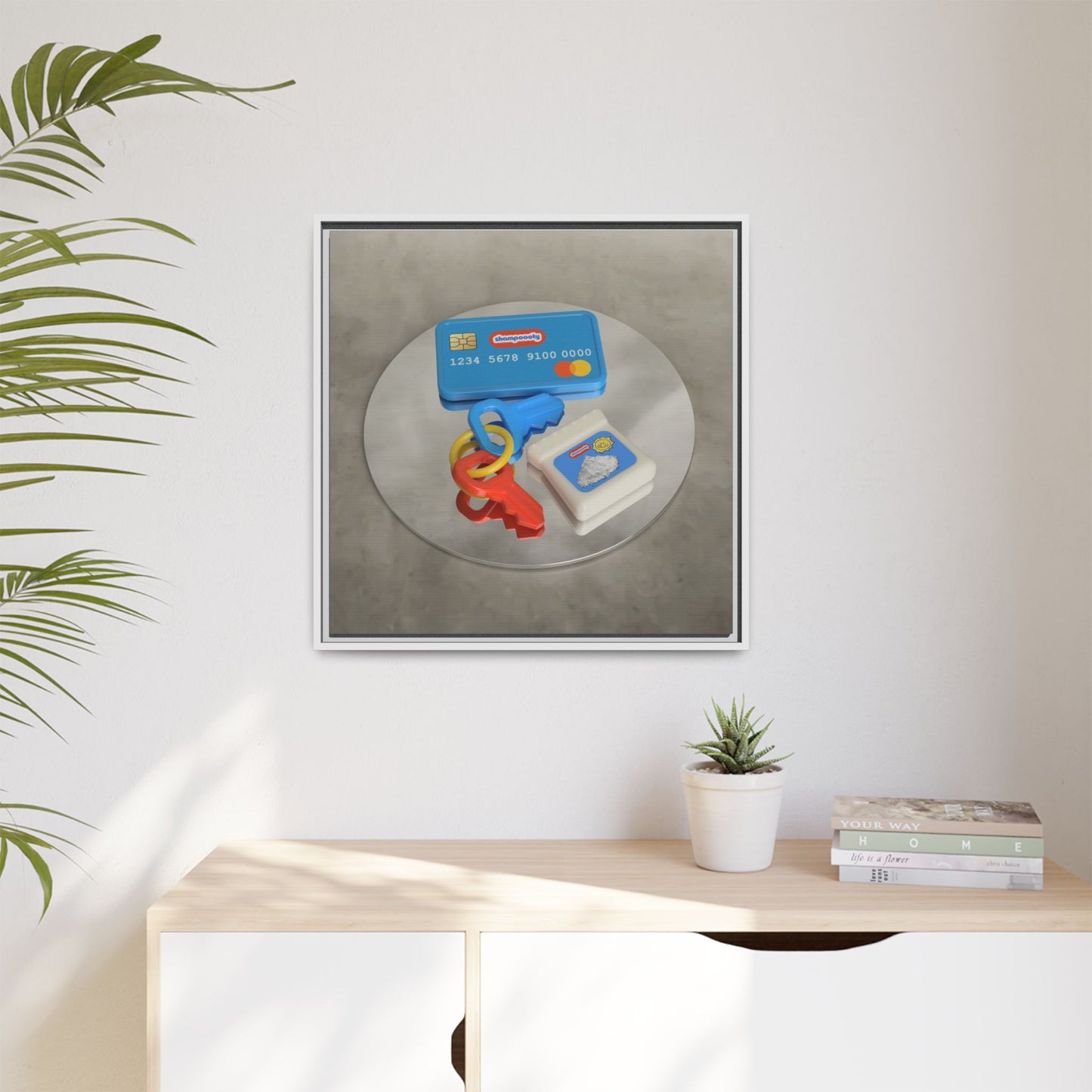Cocaine Framed Gallery Canvas Wrap