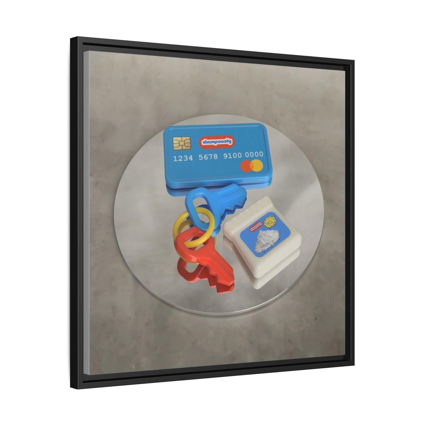 Cocaine Framed Gallery Canvas Wrap