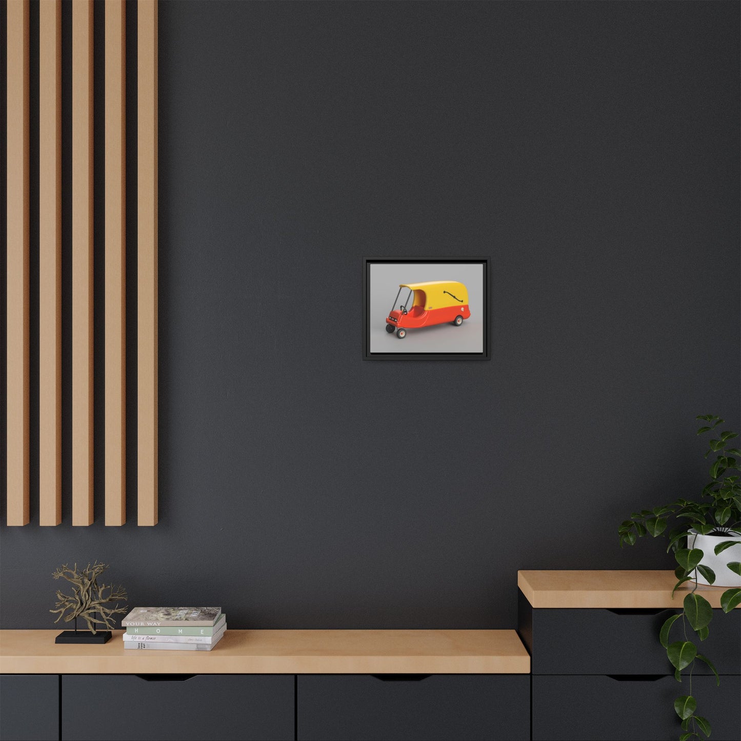 Cozy Hearse Framed Canvas Gallery Wrap