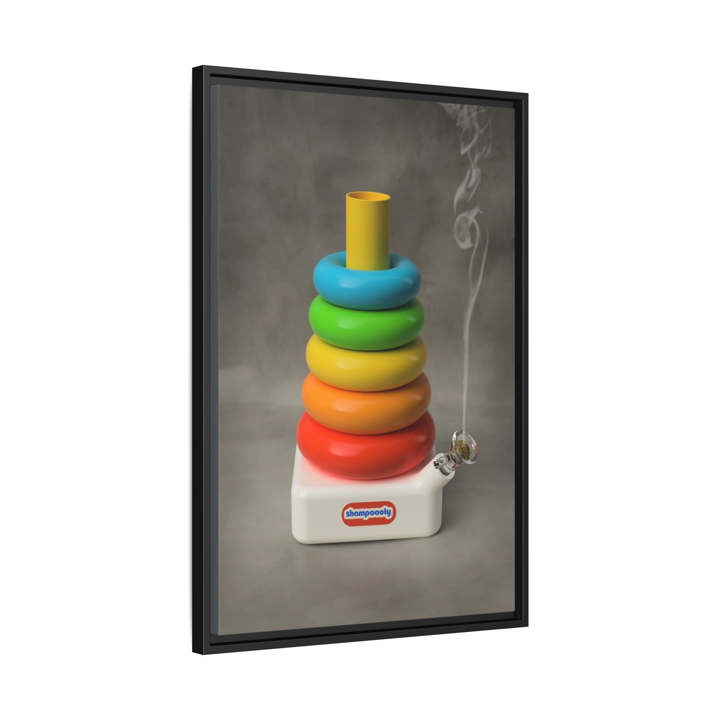 Happy Bubbler Framed Gallery Canvas Wrap