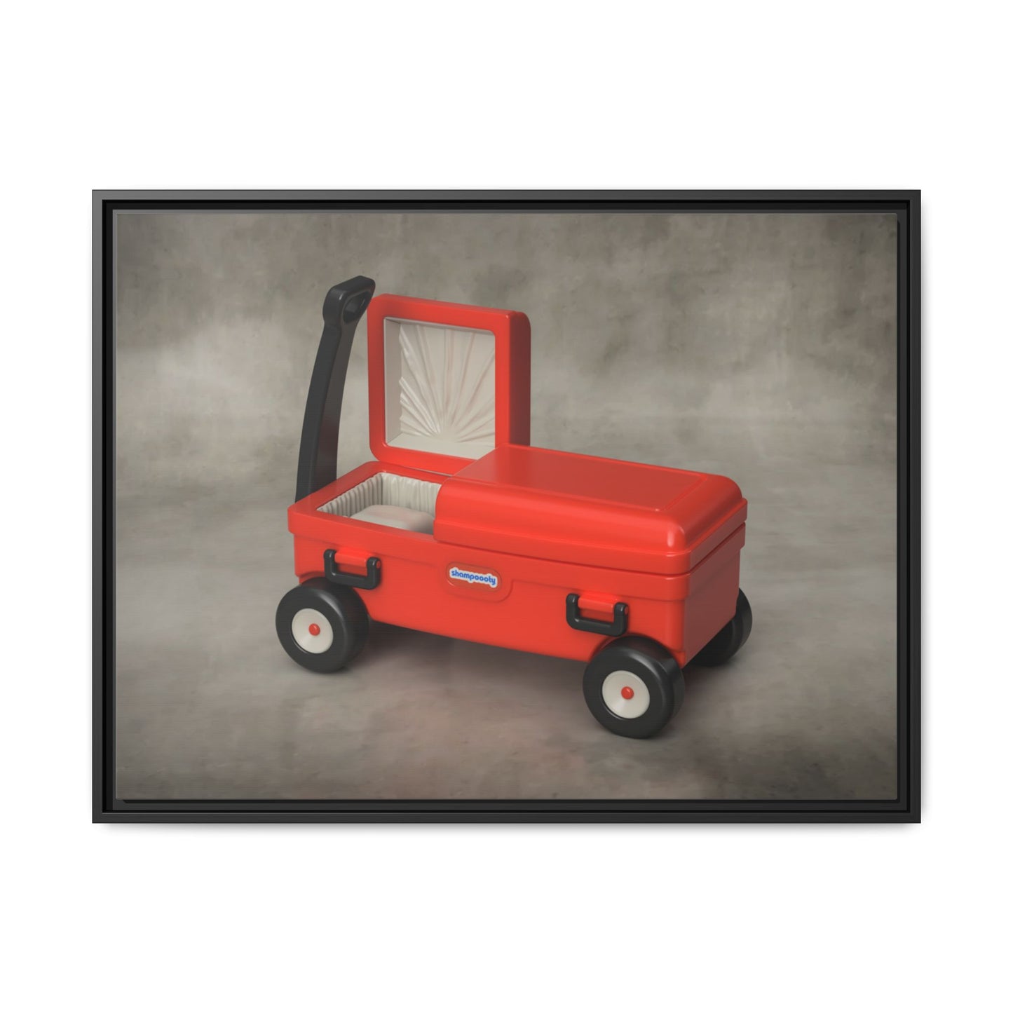 Casket Wagon Framed Canvas Gallery Wrap