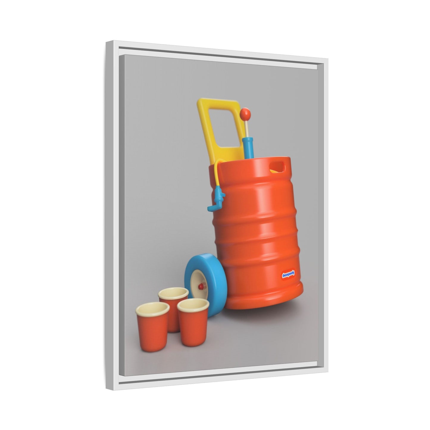 Keg Framed Canvas Gallery Wrap