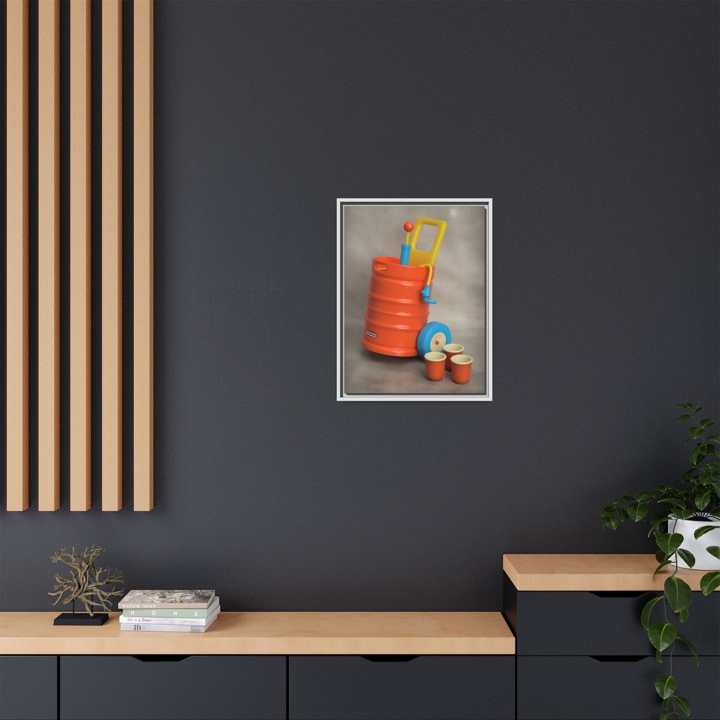 Keg Framed Canvas Gallery Wrap