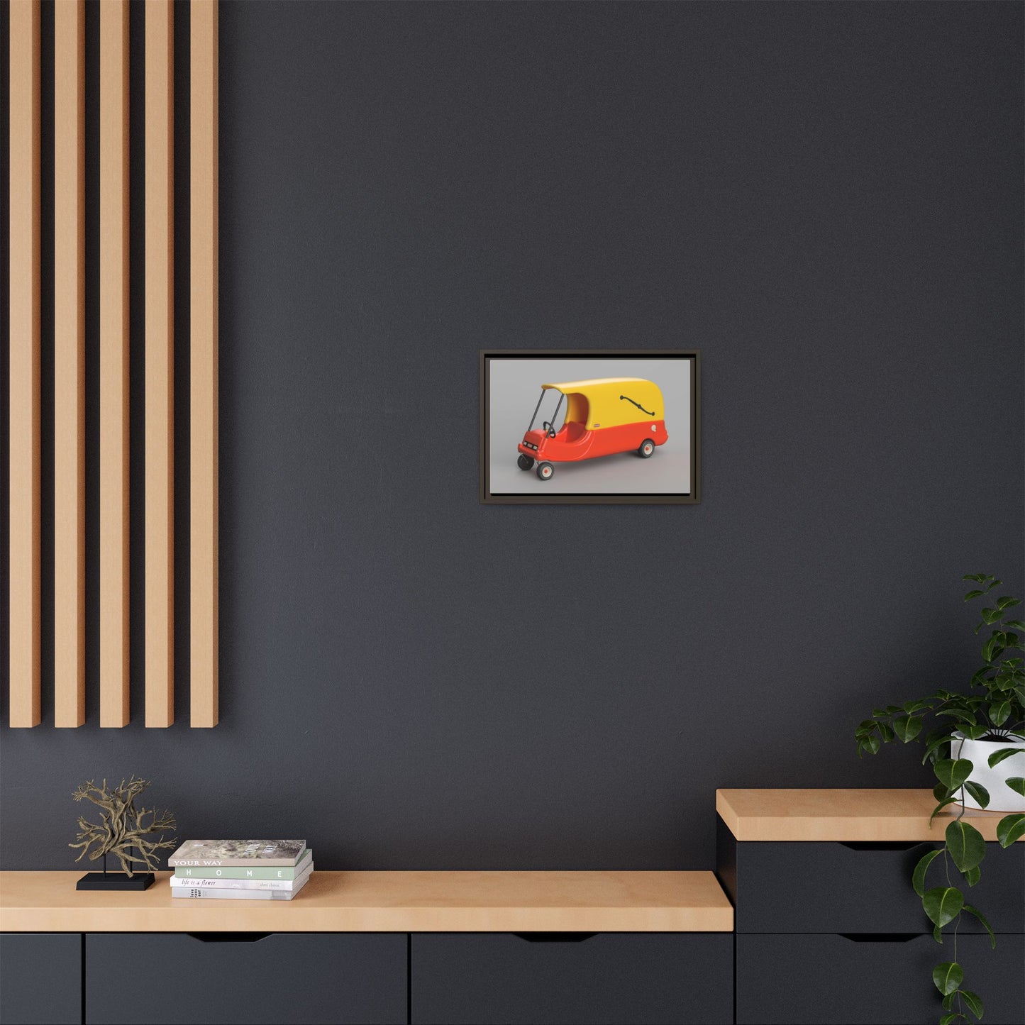 Cozy Hearse Framed Canvas Gallery Wrap
