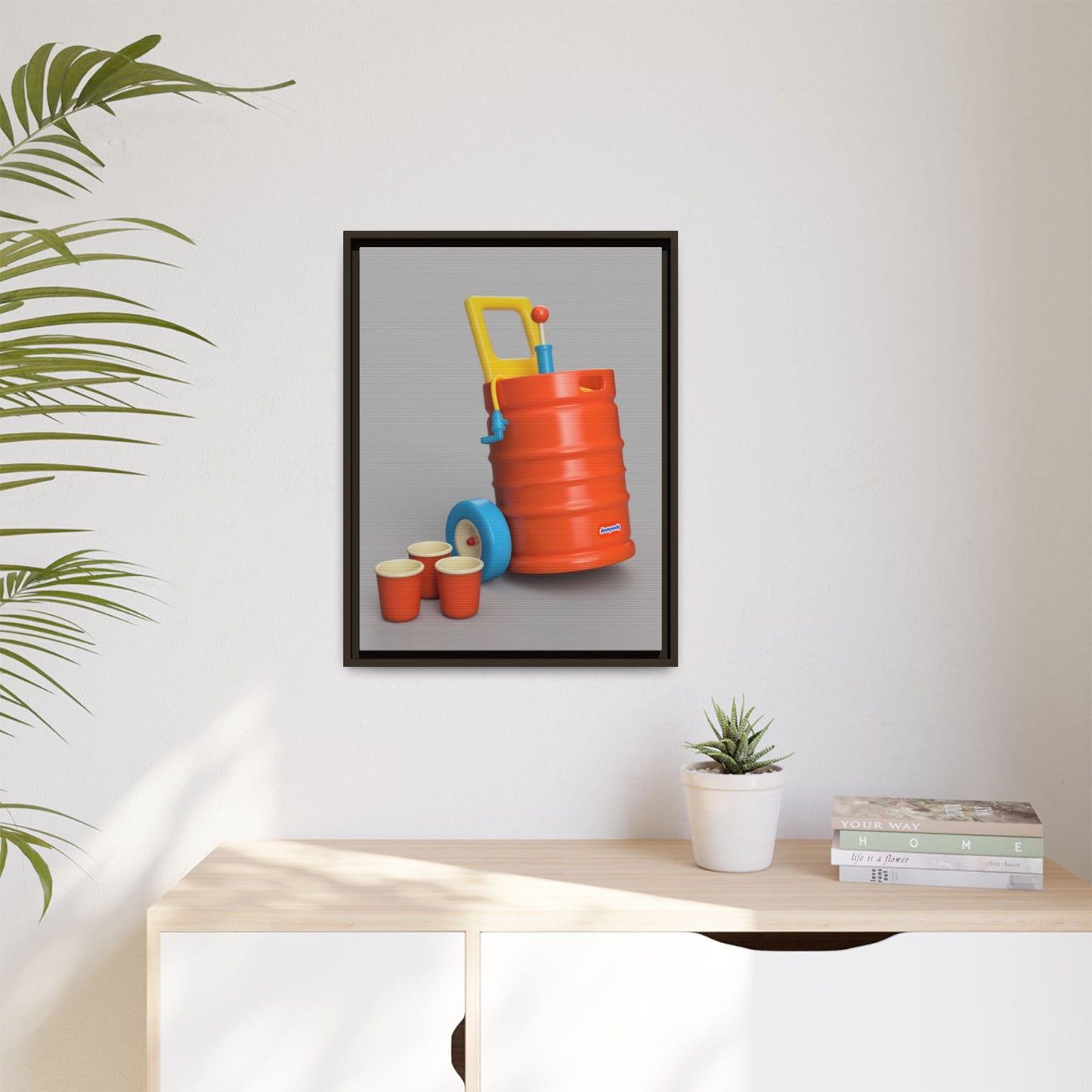 Keg Framed Canvas Gallery Wrap