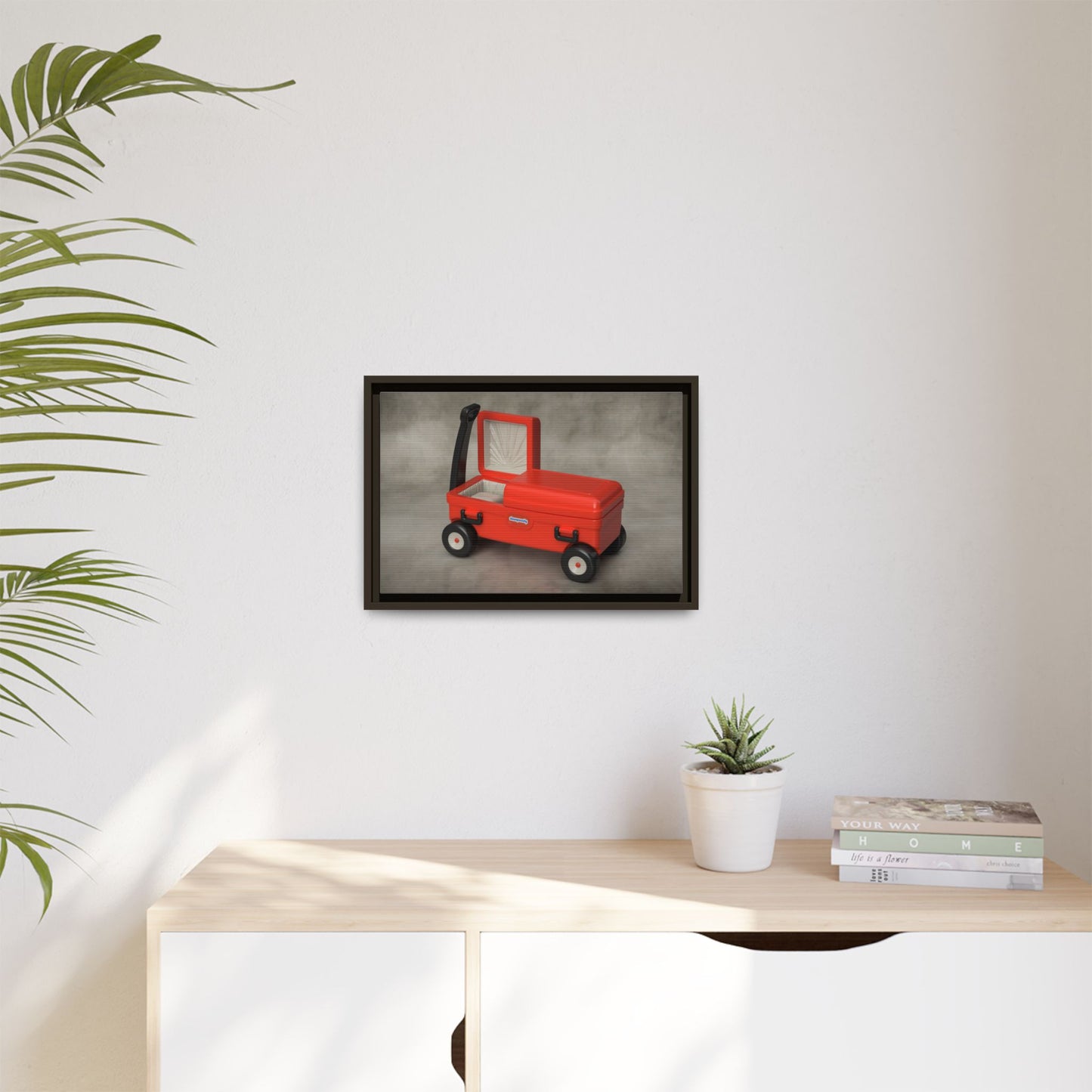 Casket Wagon Framed Canvas Gallery Wrap