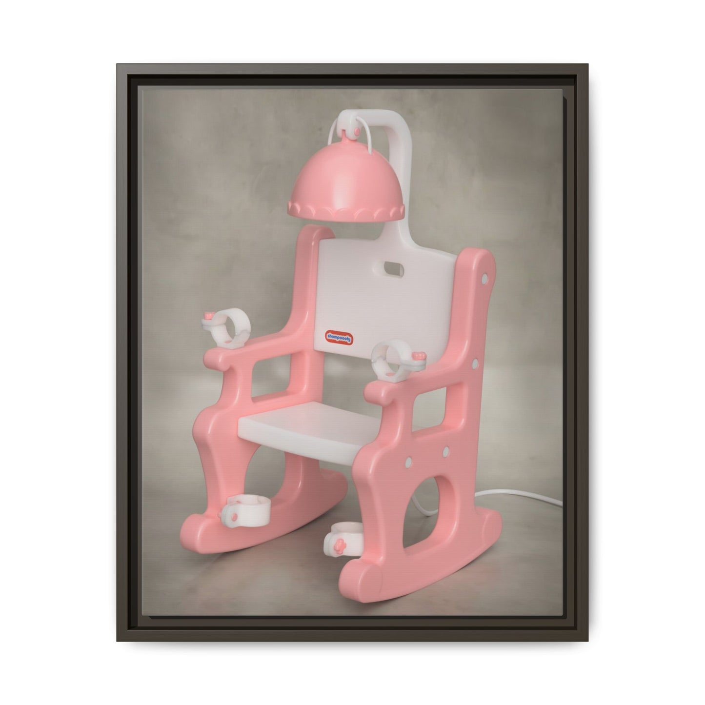 Electric Chair Framed Canvas Gallery Wrap