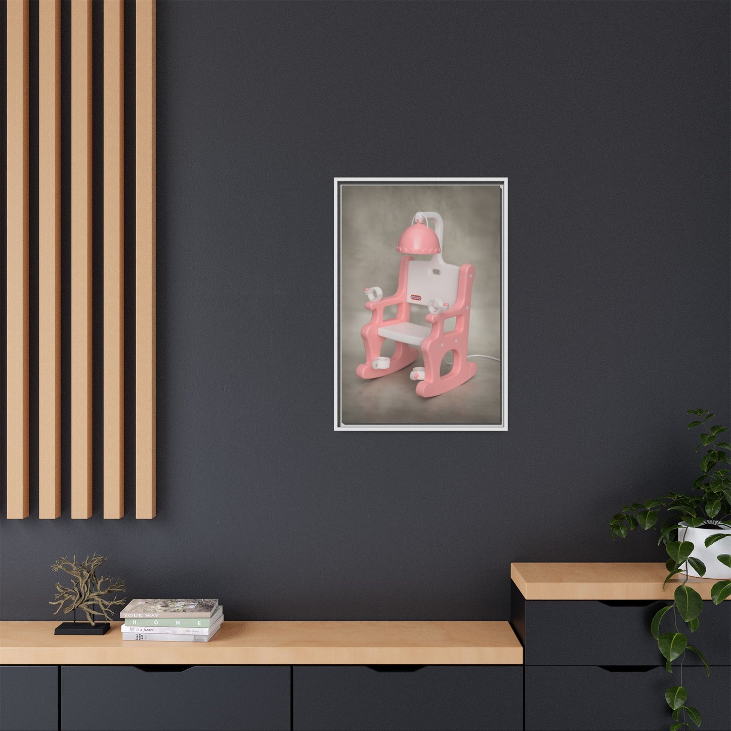 Electric Chair Framed Canvas Gallery Wrap
